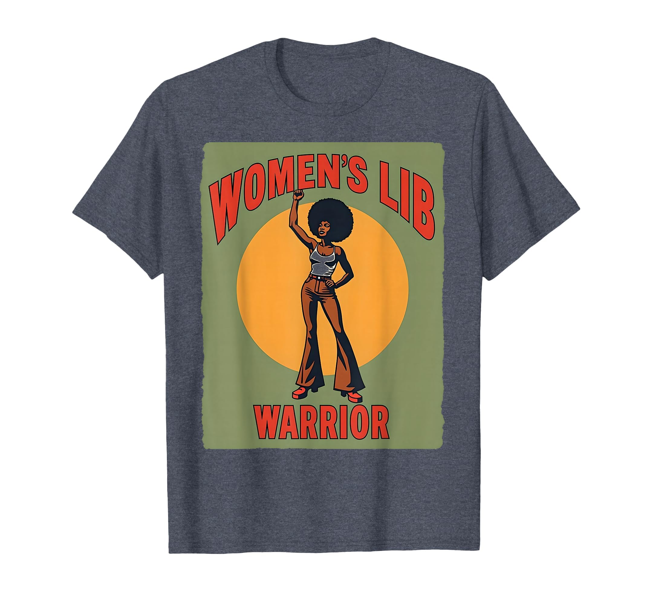 Womens Lib Warrior 70S Feminist T-Shirt - Novelty Apparel Men Women - T-Shirt, Sweatshirt, Hoodie