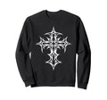 Gothic Cross Y2K Alt Aesthetic Sweatshirt - Unique Graphic Men Women - T-Shirt, Sweatshirt, Hoodie