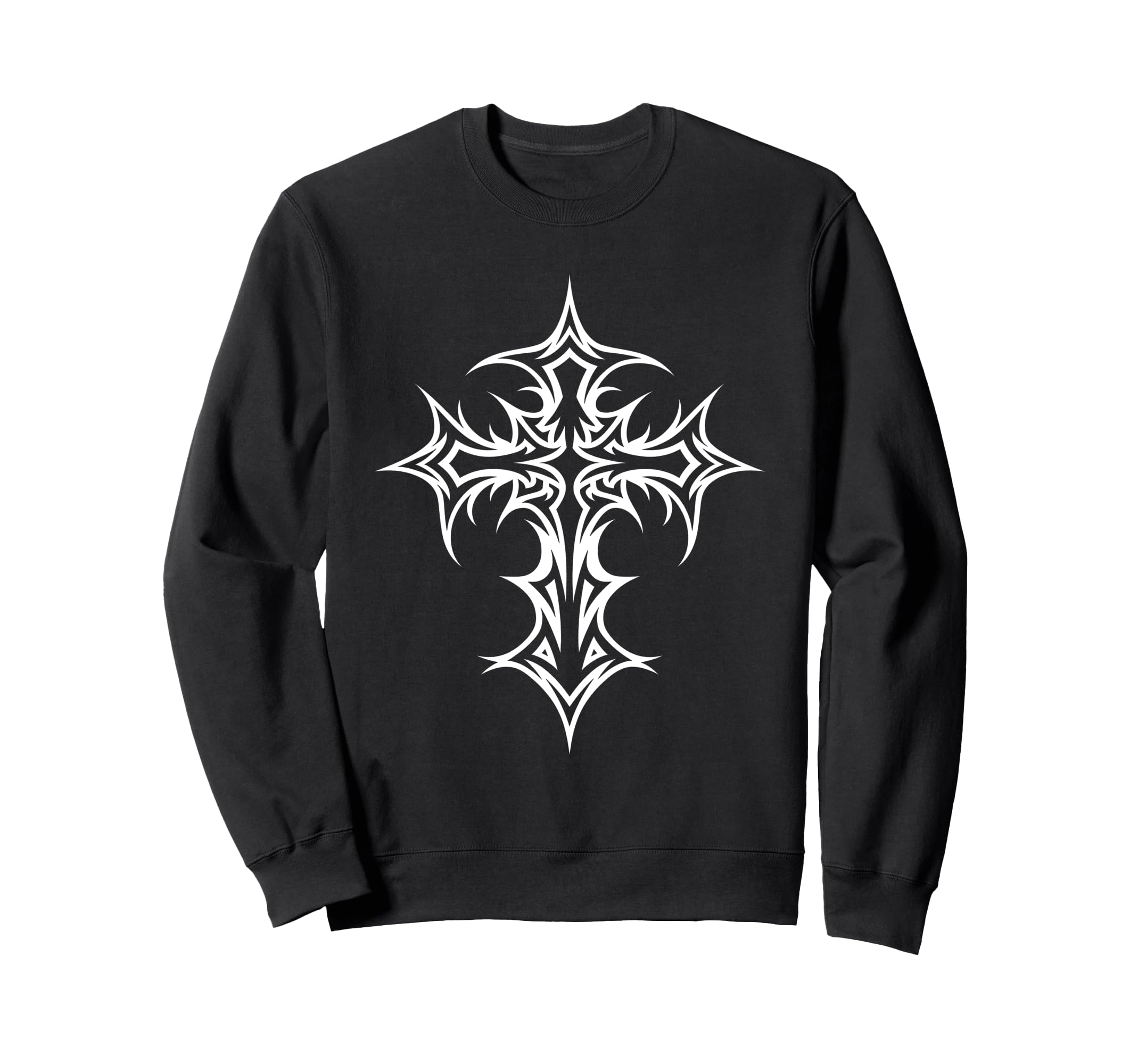 Gothic Cross Y2K Alt Aesthetic Sweatshirt - Unique Graphic Men Women - T-Shirt, Sweatshirt, Hoodie