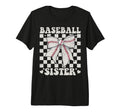 Baseball Sister Bow Laces Gift Sis Sweatshirt - Minimalist Print Men Women - T-Shirt, Sweatshirt, Hoodie