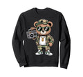 Camouflage Rapper Teddy Bear Camo Sweatshirt - Aesthetic Graphic Unisex - T-Shirt, Sweatshirt, Hoodie