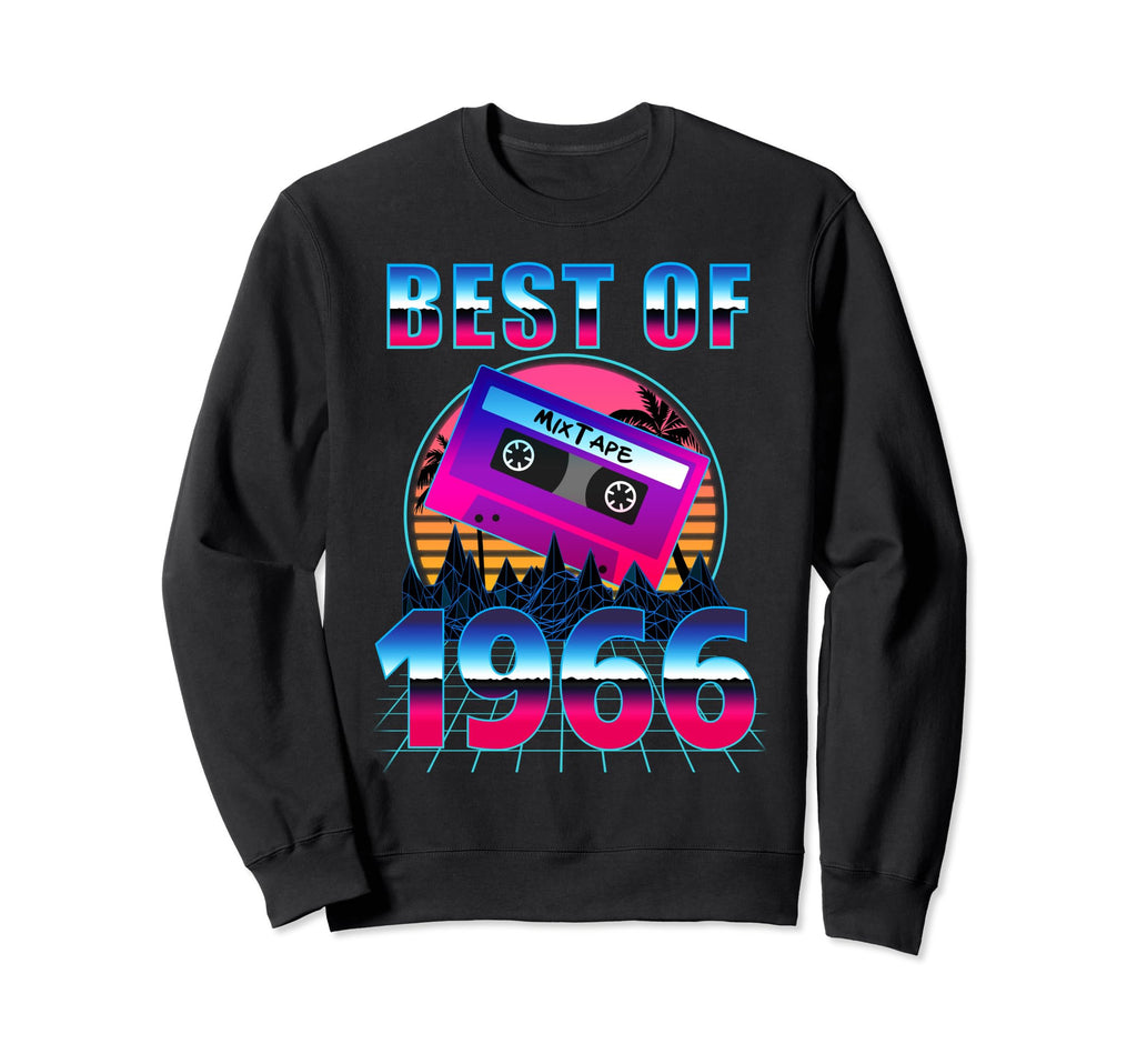 Best 1966 58 Years Old Cassette Sweatshirt - Novelty Apparel Men Women - T-Shirt, Sweatshirt, Hoodie