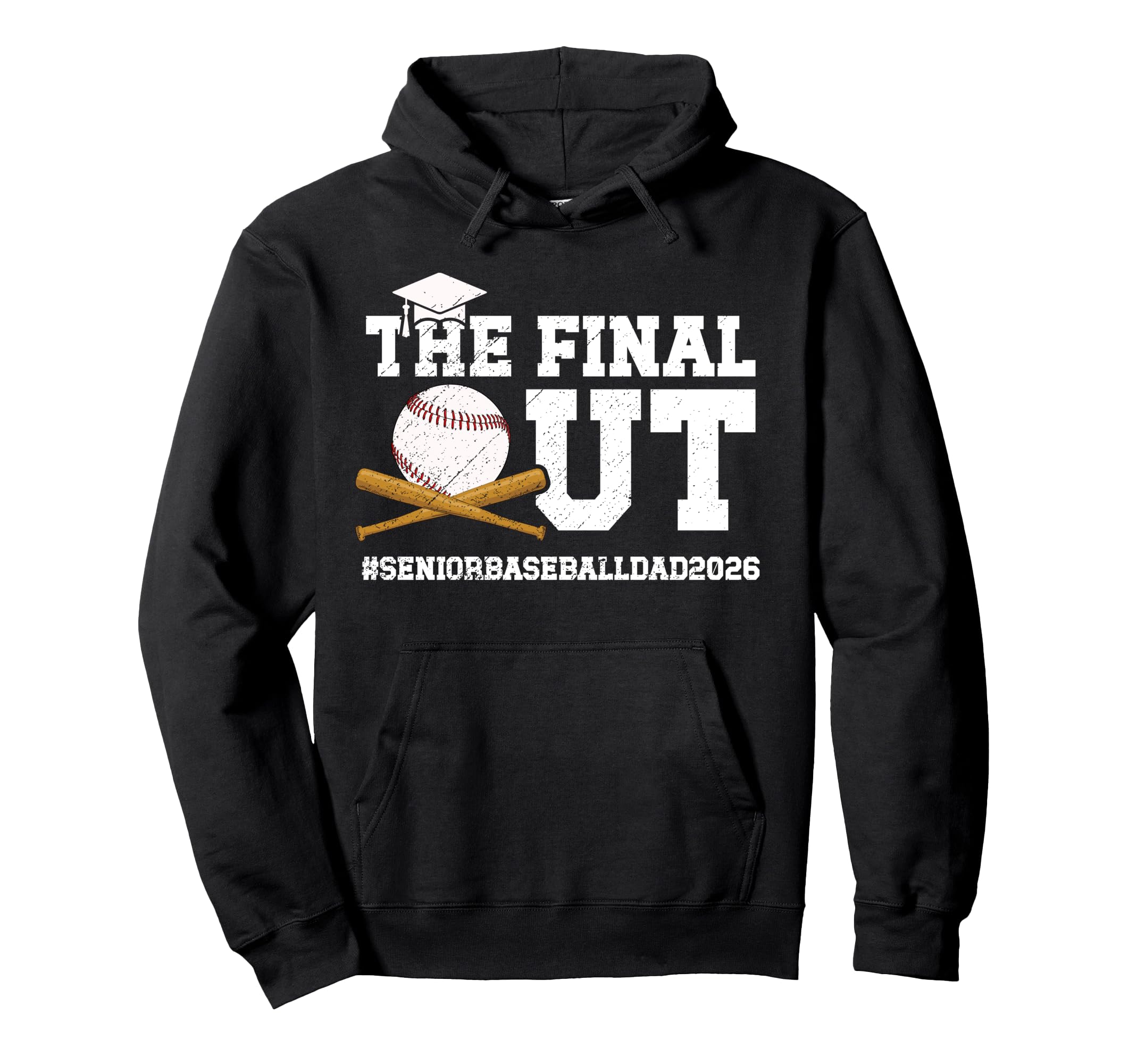 Funny Baseball Senior Dad 2026 Hoodie - Casual Everyday Wear for Adults - T-Shirt, Sweatshirt, Hoodie