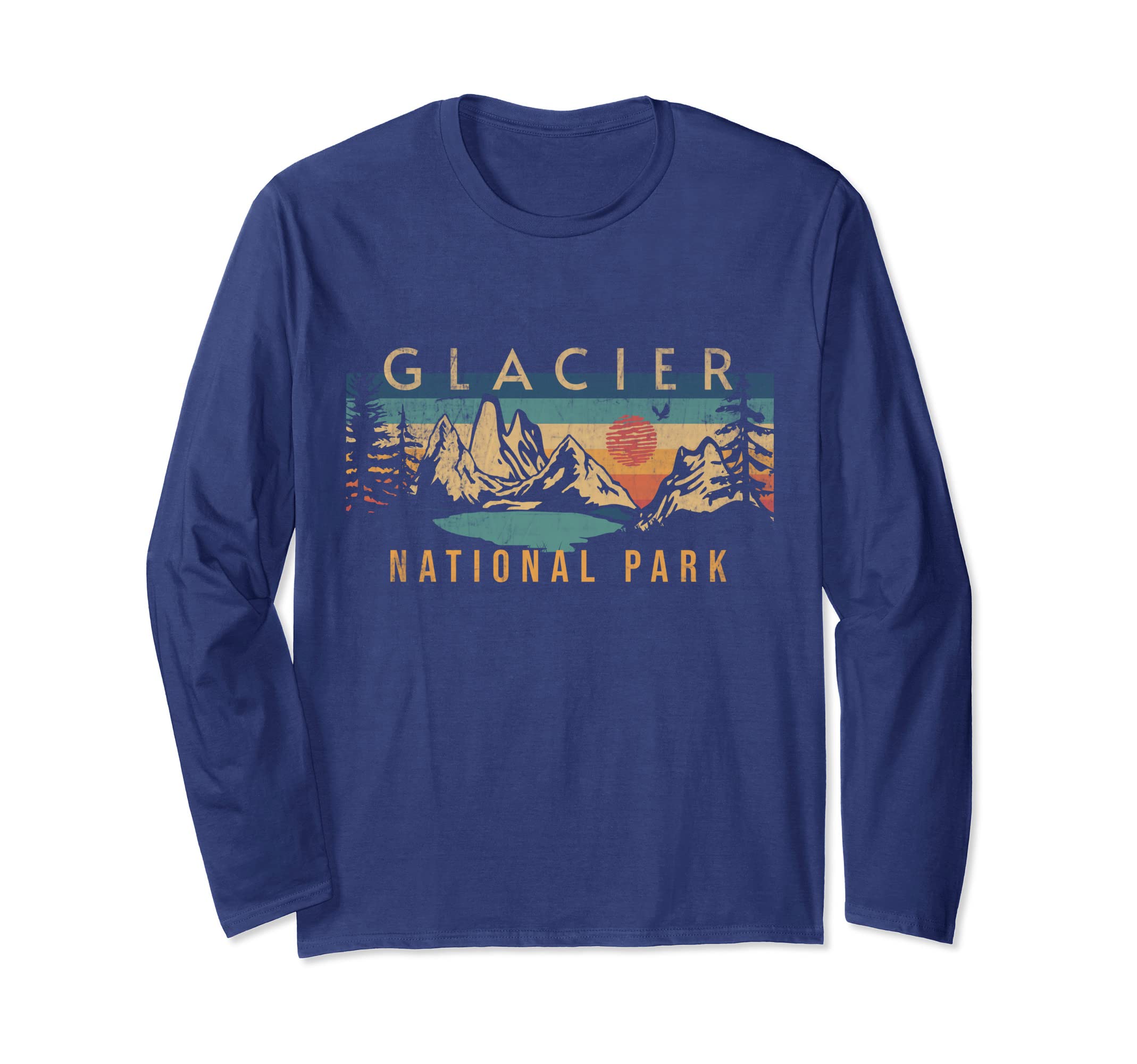 Glacier National Park Montana Usa Outdoor Hoodie - Aesthetic Graphic Unisex - T-Shirt, Sweatshirt, Hoodie