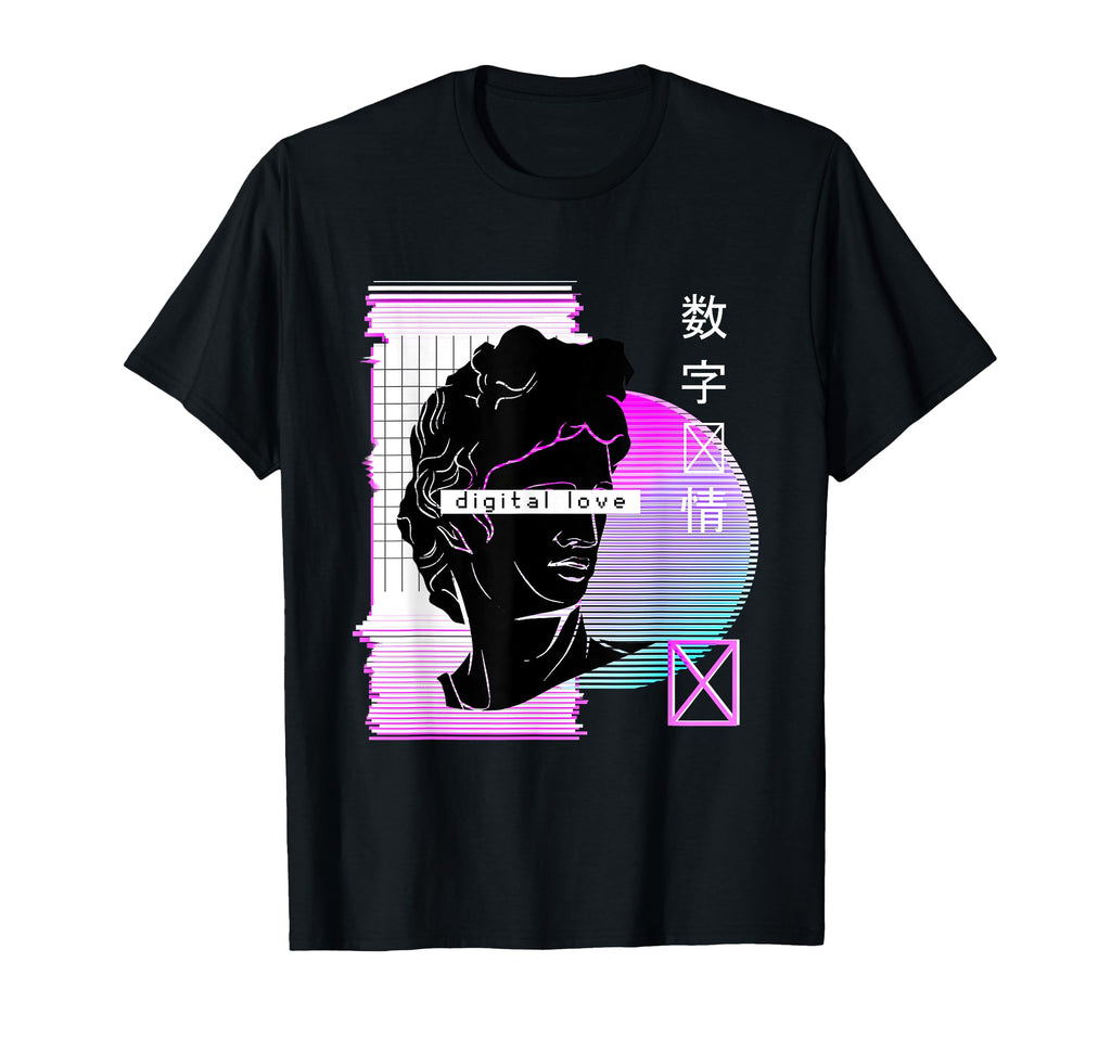 Aesthetic Vaporwave Digital Glitched T-Shirt - Streetwear Style Men Women - T-Shirt, Sweatshirt, Hoodie