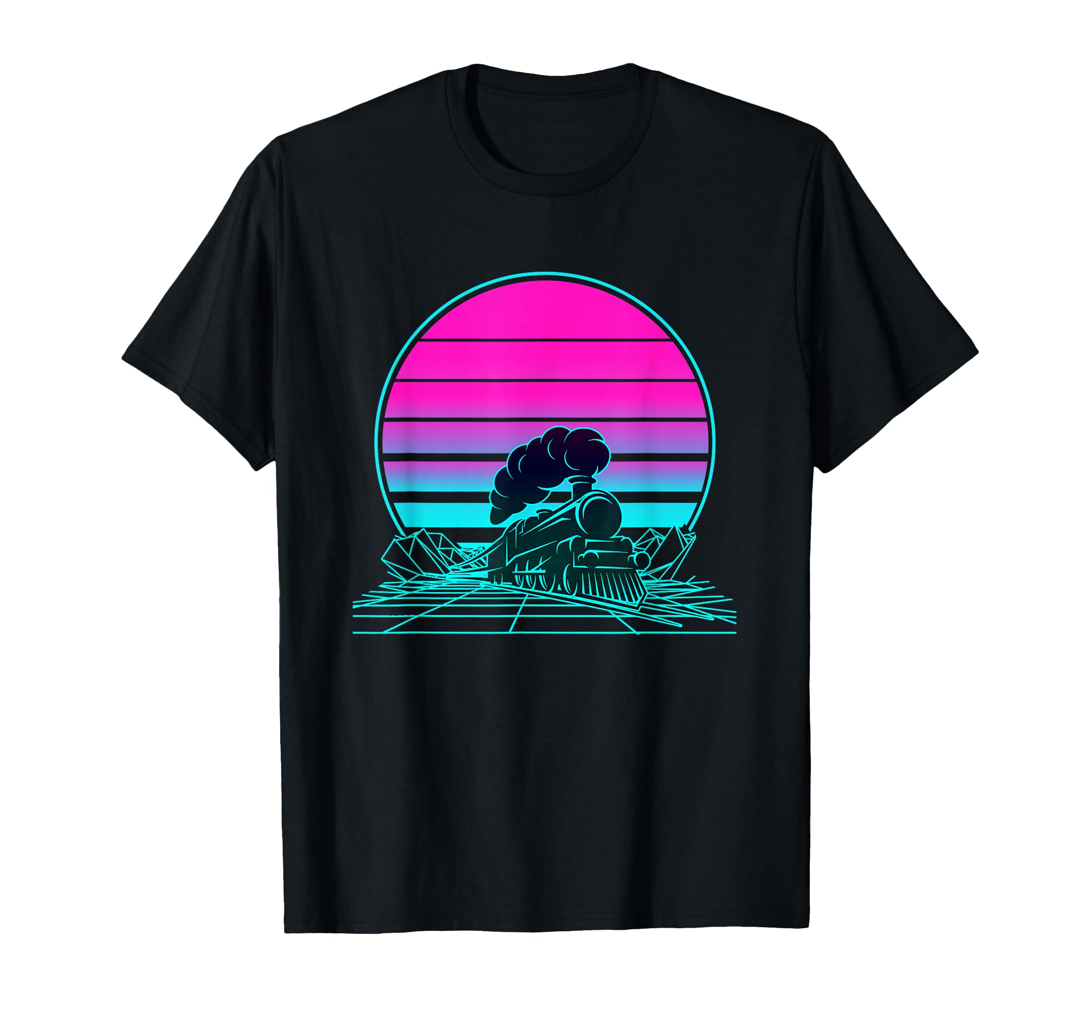 Sunset Steam Train T-Shirt - Novelty Apparel Unisex - T-Shirt, Sweatshirt, Hoodie