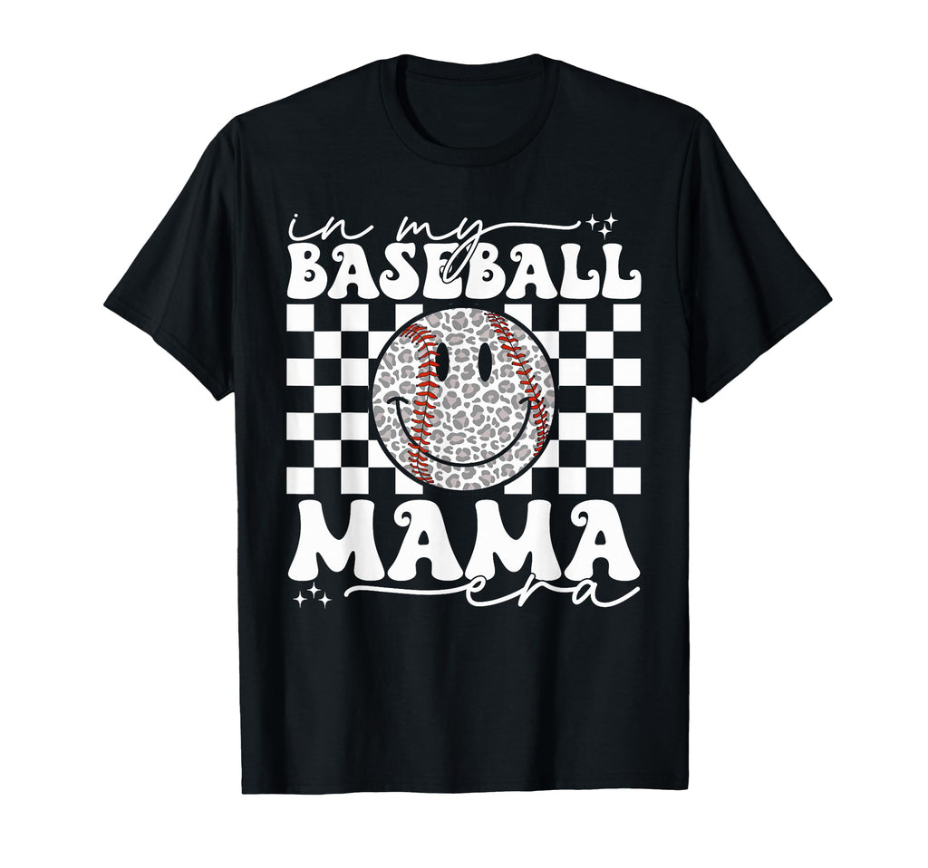 My Baseball Mom Mama Era Leopard Mom T-Shirt - Custom Art Print Unisex - T-Shirt, Sweatshirt, Hoodie