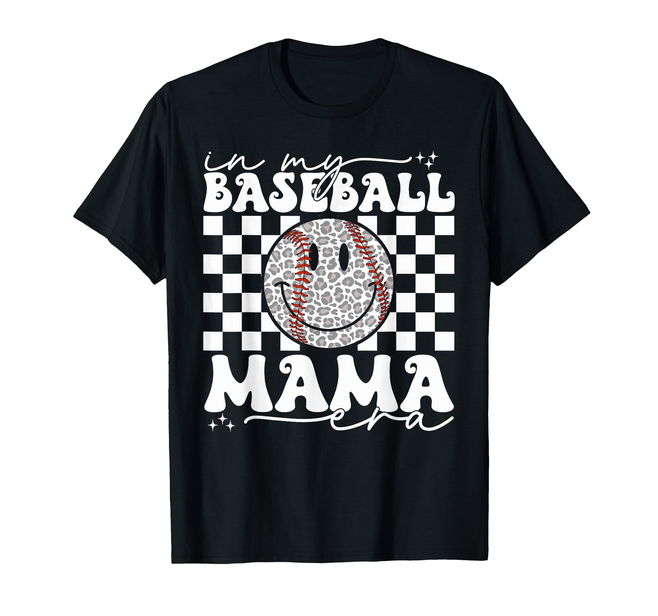 My Baseball Mom Mama Era Leopard Mom T-Shirt - Custom Art Print Unisex - T-Shirt, Sweatshirt, Hoodie