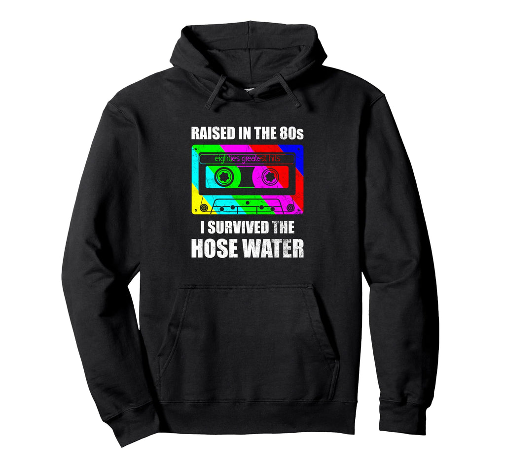 Raised 80S Cassette Tape Funny Hoodie - Custom Art Print for Adults - T-Shirt, Sweatshirt, Hoodie
