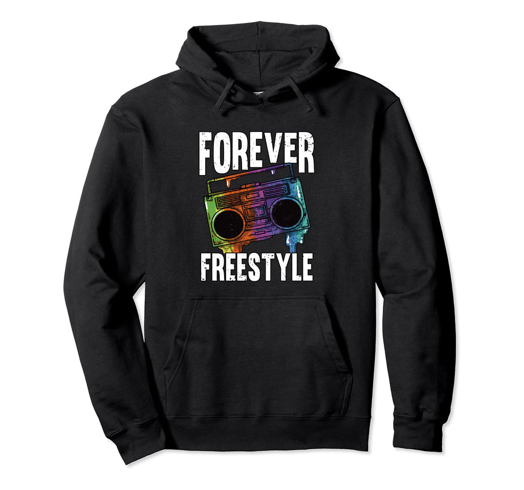 Forever Freestyle Hip Hop Old School Hoodie - Minimalist Print for Adults - T-Shirt, Sweatshirt, Hoodie