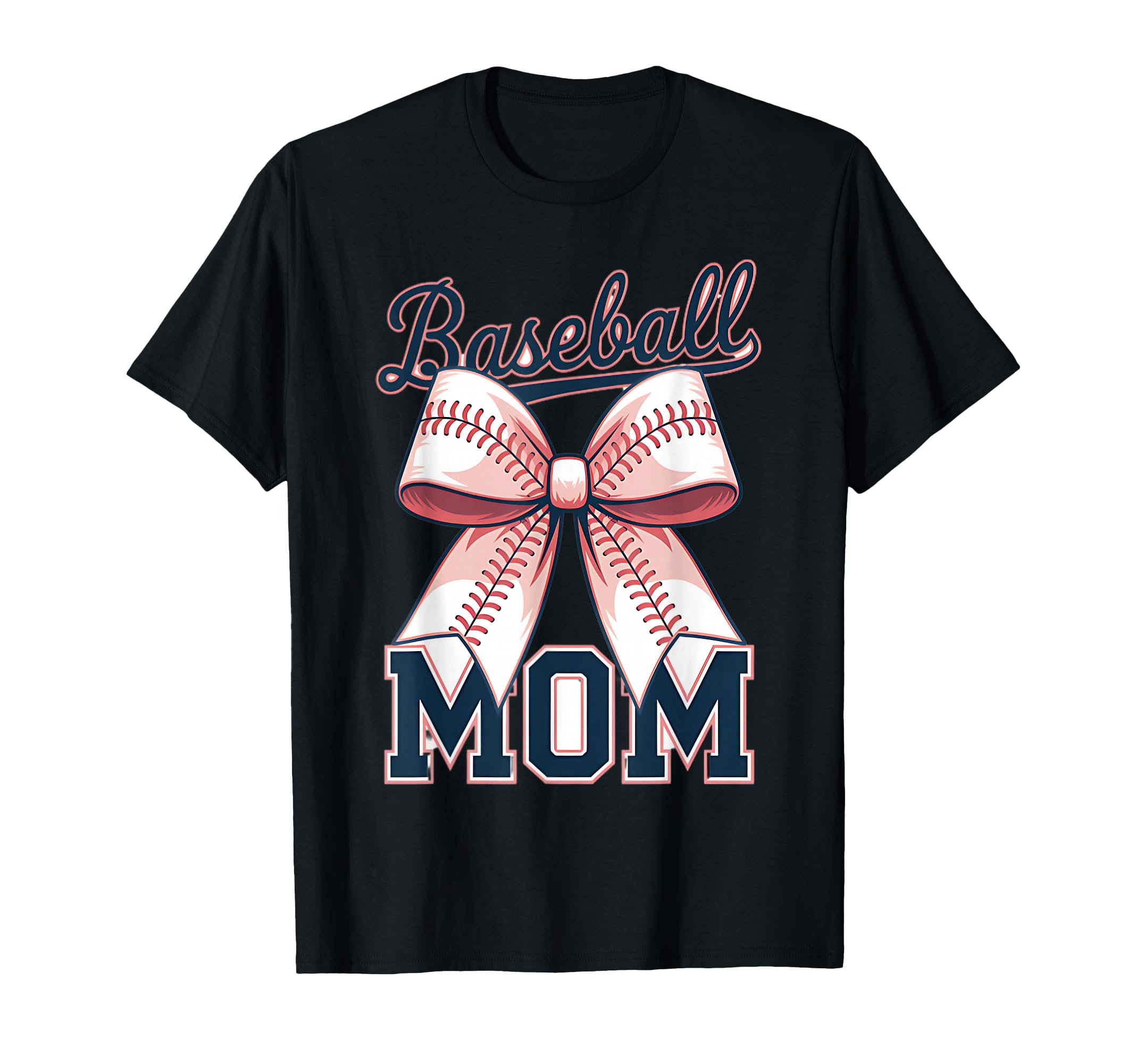 Baseball Mom Coquette Bow T-Shirt - Aesthetic Graphic Men Women - T-Shirt, Sweatshirt, Hoodie