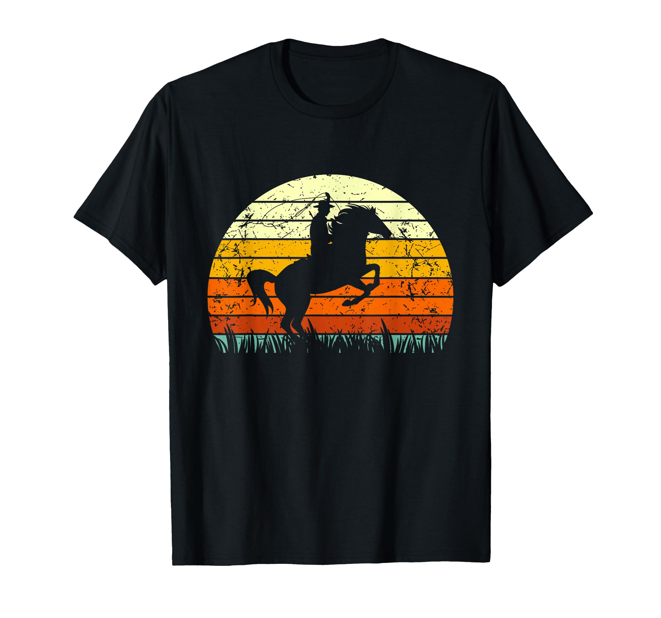 Rodeo Cowboy Horse Riding Western Gift T-Shirt - Trendy Graphic Unisex - T-Shirt, Sweatshirt, Hoodie