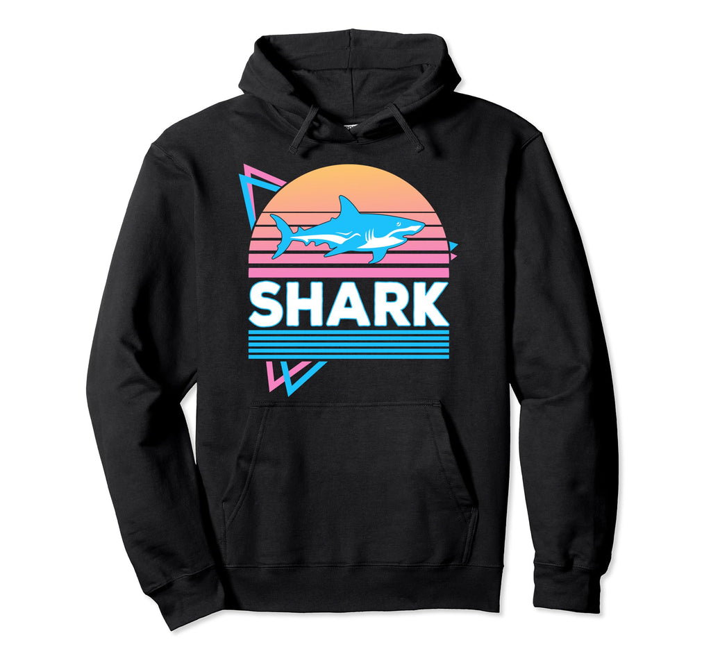 Shark Vaporwave Aesthetic Hoodie - Unique Graphic Unisex - T-Shirt, Sweatshirt, Hoodie