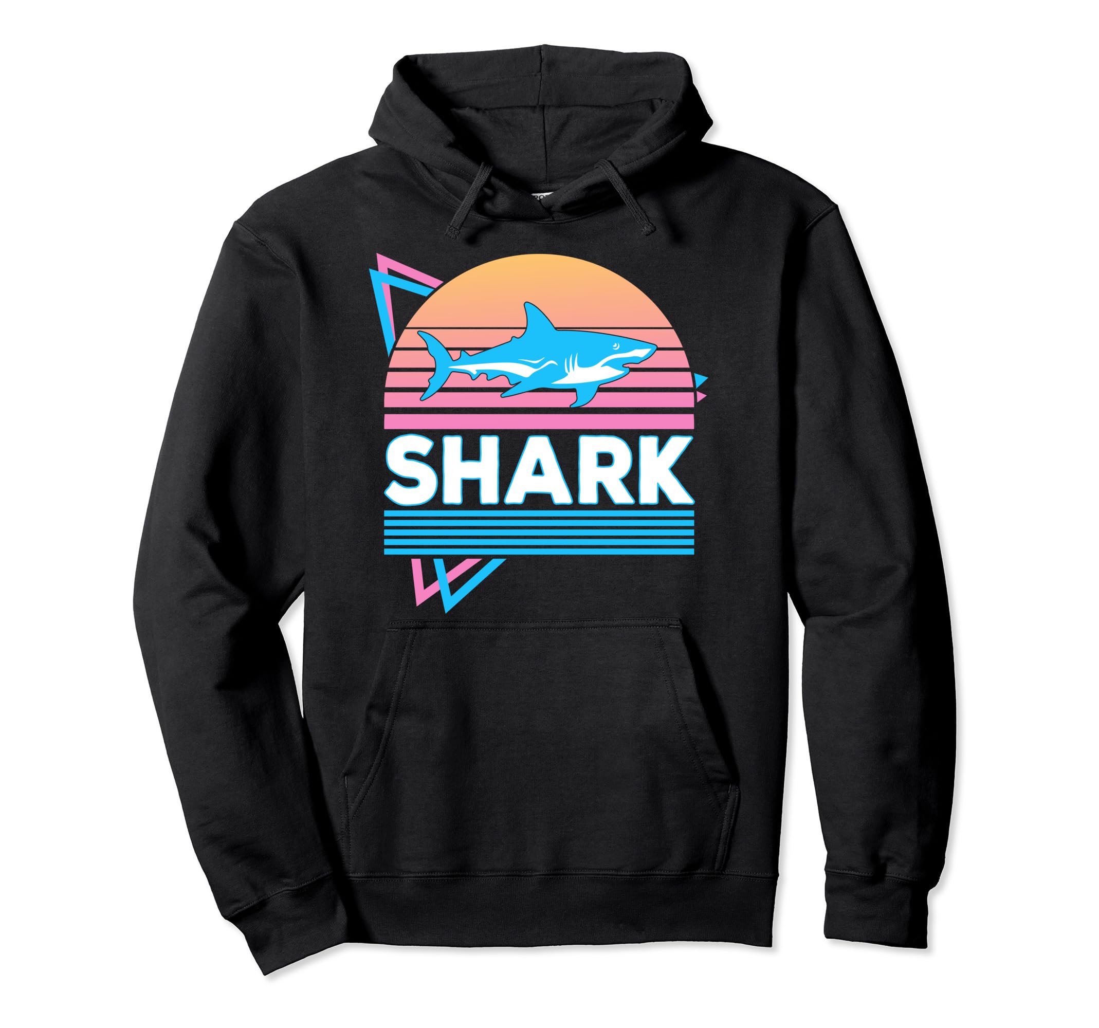 Shark Vaporwave Aesthetic Hoodie - Unique Graphic Unisex - T-Shirt, Sweatshirt, Hoodie
