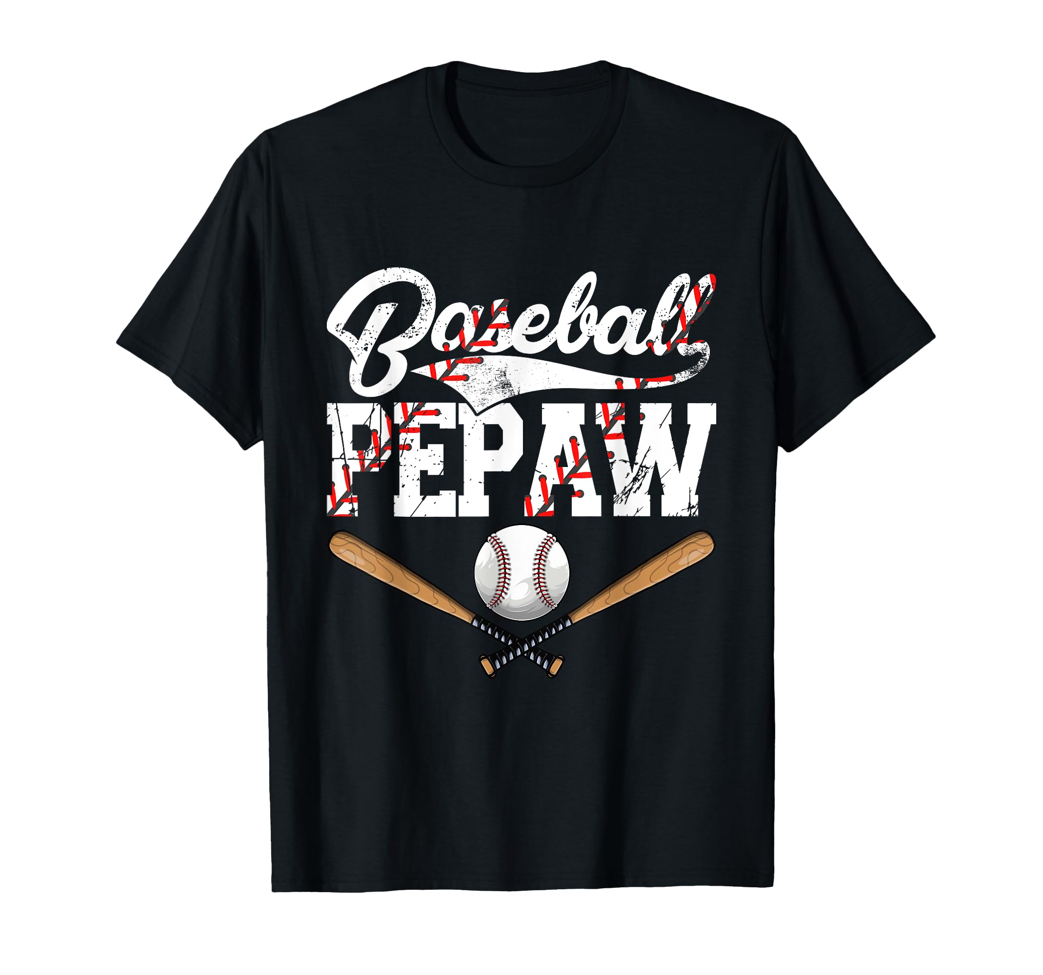 Distressed Baseball Pepaw Family T-Shirt - Casual Everyday Wear Men Women - T-Shirt, Sweatshirt, Hoodie