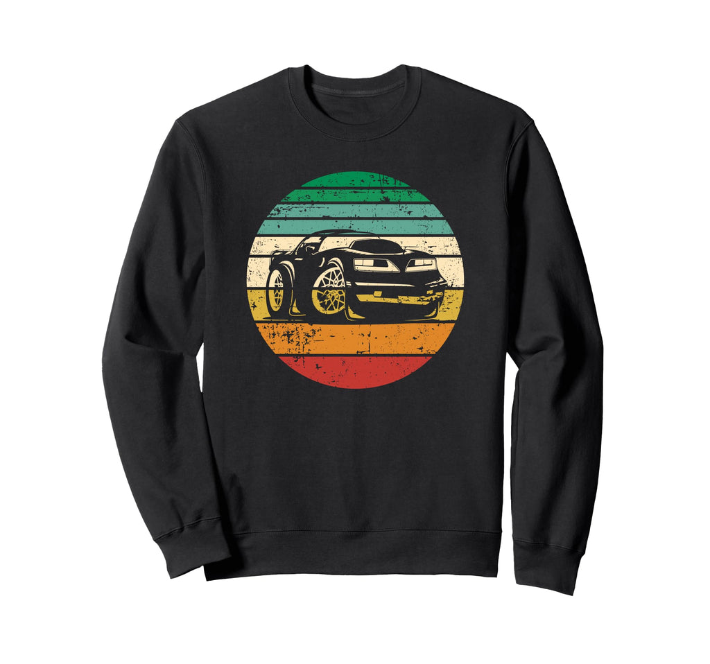 Muscle Car Hotrod Cartoon Distressed Sweatshirt - Streetwear Style Unisex - T-Shirt, Sweatshirt, Hoodie