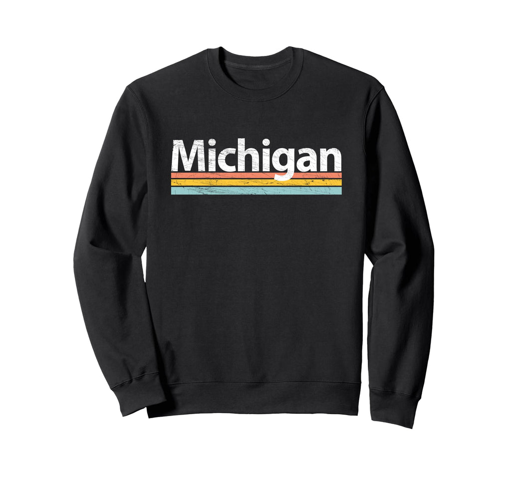 Michigan Worn Stripes Sweatshirt - Novelty Apparel for Adults - T-Shirt, Sweatshirt, Hoodie