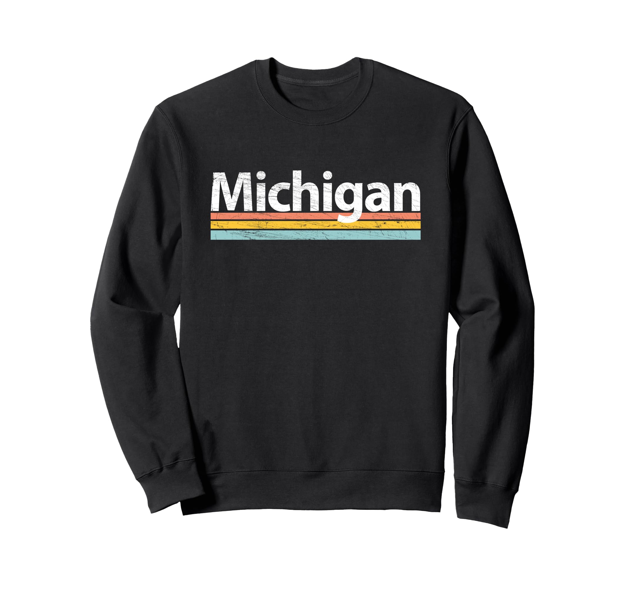 Michigan Worn Stripes Sweatshirt - Novelty Apparel for Adults - T-Shirt, Sweatshirt, Hoodie