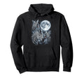 Three Zebra Howling Moon Wolf Parody Hoodie - Streetwear Style Men Women - T-Shirt, Sweatshirt, Hoodie