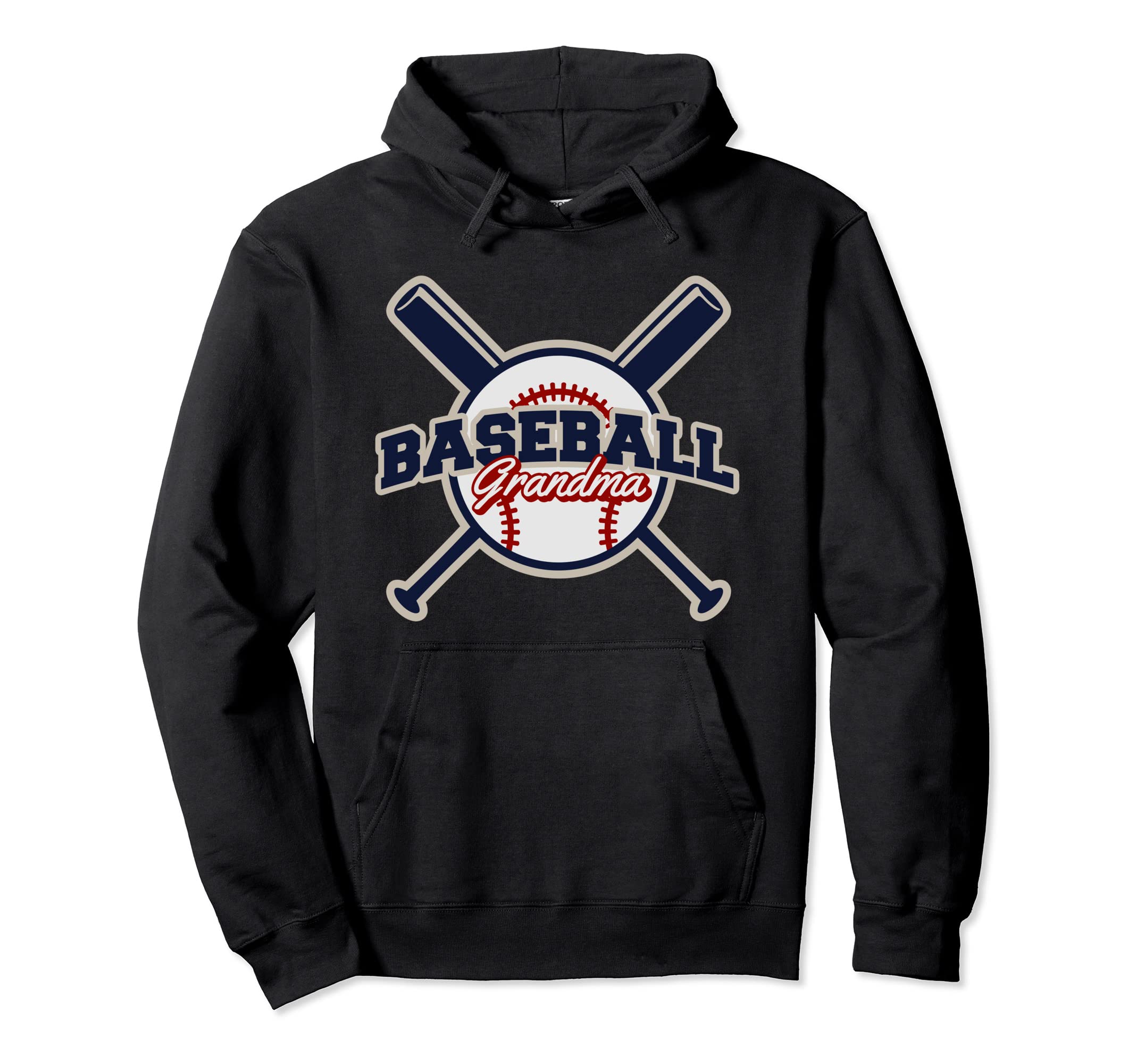 Baseball Grandma Baseball Hoodie - Minimalist Print for Adults - T-Shirt, Sweatshirt, Hoodie
