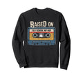 Raised Old School Hip Hop Cassette Sweatshirt - Trendy Graphic for Adults - T-Shirt, Sweatshirt, Hoodie