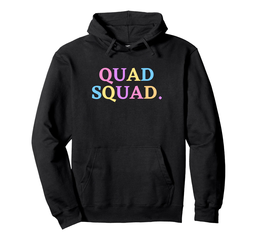 Quad Squad Roller Skating Crew Hoodie - Unique Graphic Men Women - T-Shirt, Sweatshirt, Hoodie