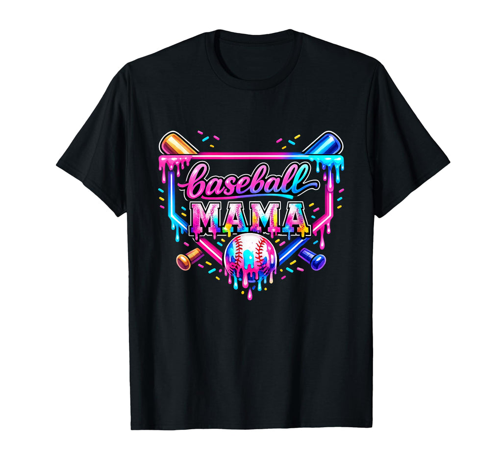 Baseball Mom Drip Ice Cream Baseball T-Shirt - Streetwear Style Men Women - T-Shirt, Sweatshirt, Hoodie