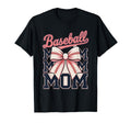 Baseball Mom Coquette Bow T-Shirt - Fun Novelty Design for Adults - T-Shirt, Sweatshirt, Hoodie