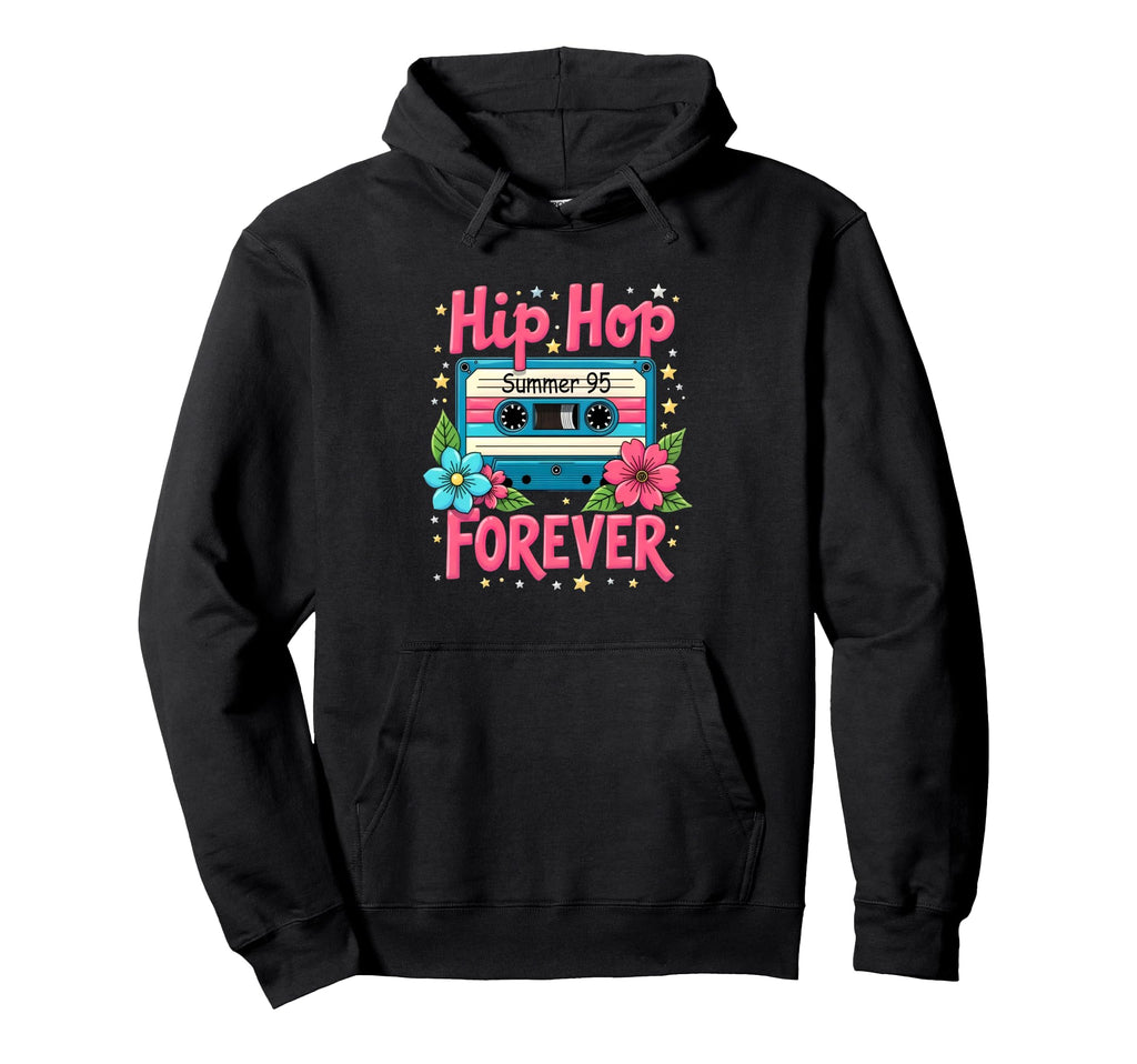 Hip Hop Forever 95 Summer Cassette Mixtape Hoodie - Unique Graphic Unisex - T-Shirt, Sweatshirt, Hoodie