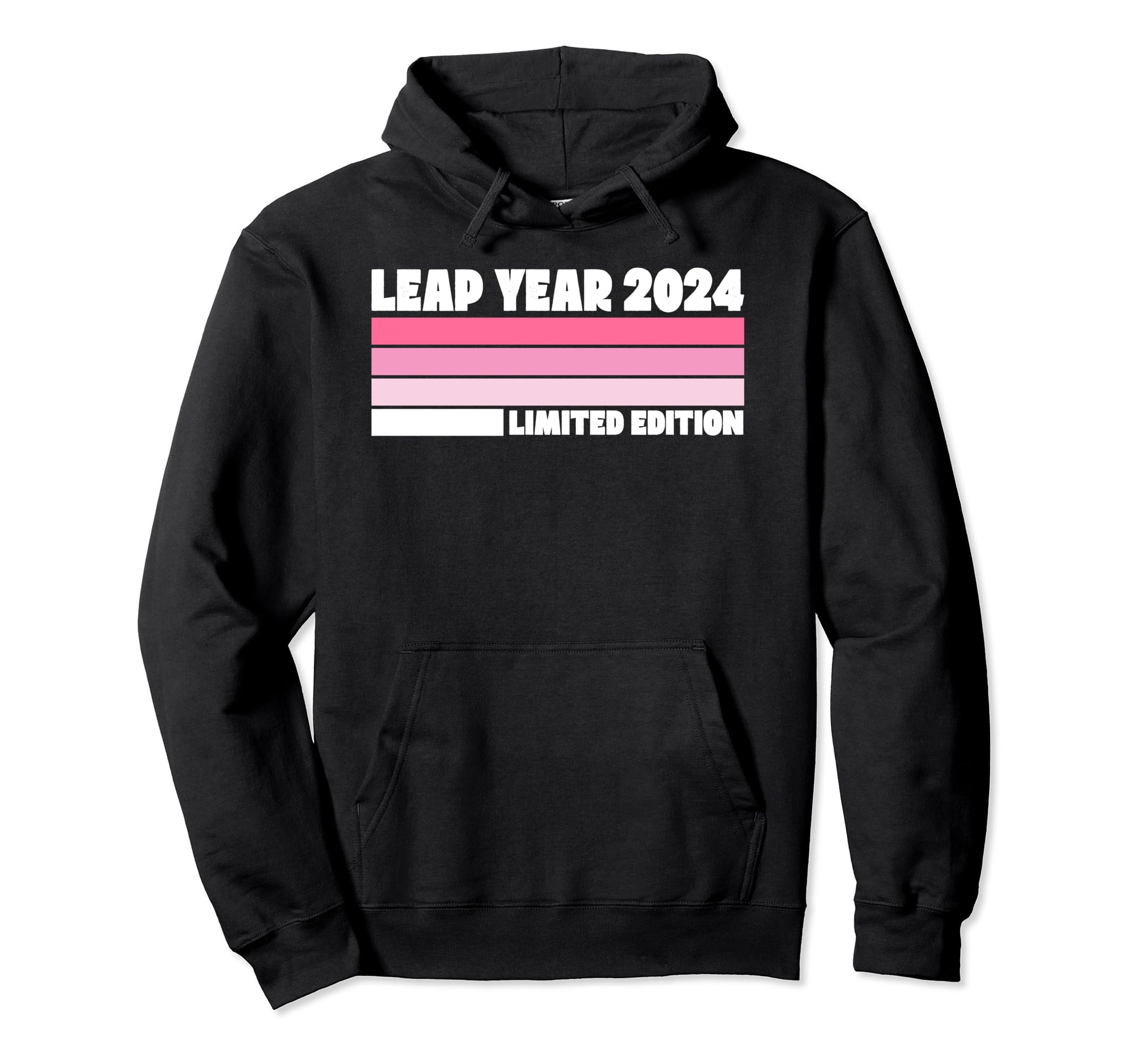 Leap Year 2024 Distressed Hoodie - Aesthetic Graphic Men Women - T-Shirt, Sweatshirt, Hoodie