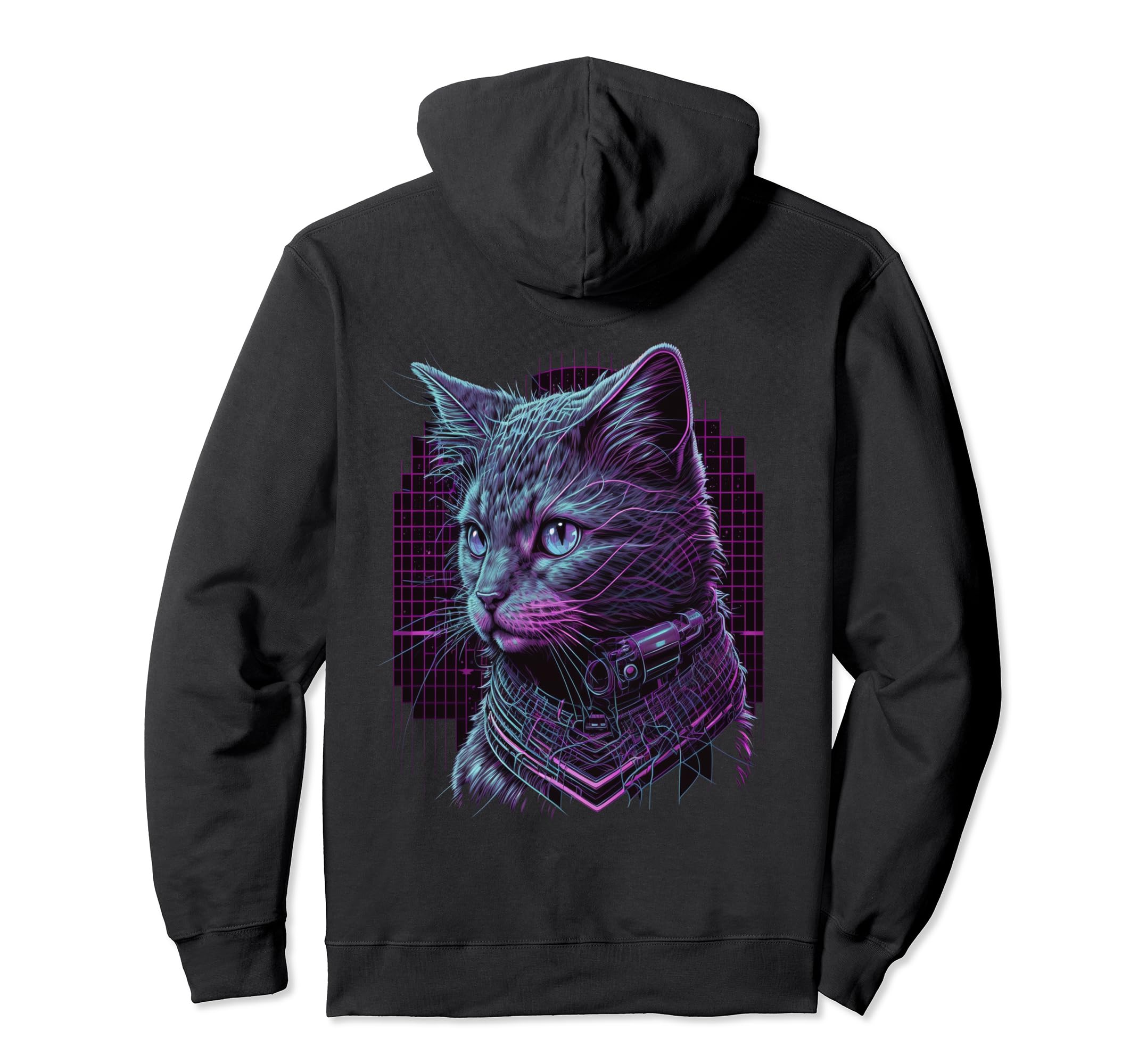 Backprint Vaporwave Aesthetic Cyberpunk Hoodie - Unique Graphic Men Women - T-Shirt, Sweatshirt, Hoodie
