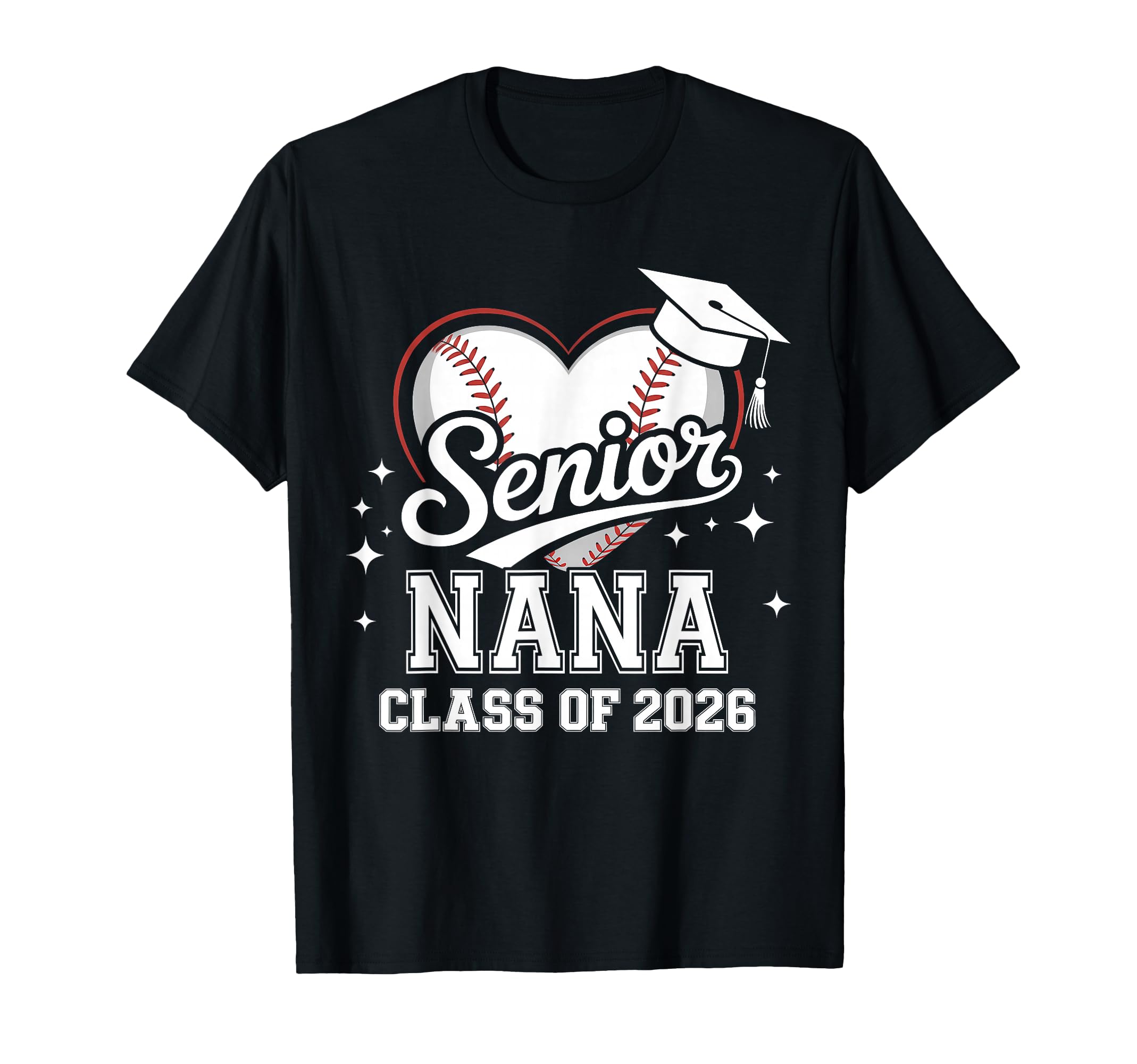 Senior Nana Class 2026 Baseball T-Shirt - Aesthetic Graphic for Adults - T-Shirt, Sweatshirt, Hoodie