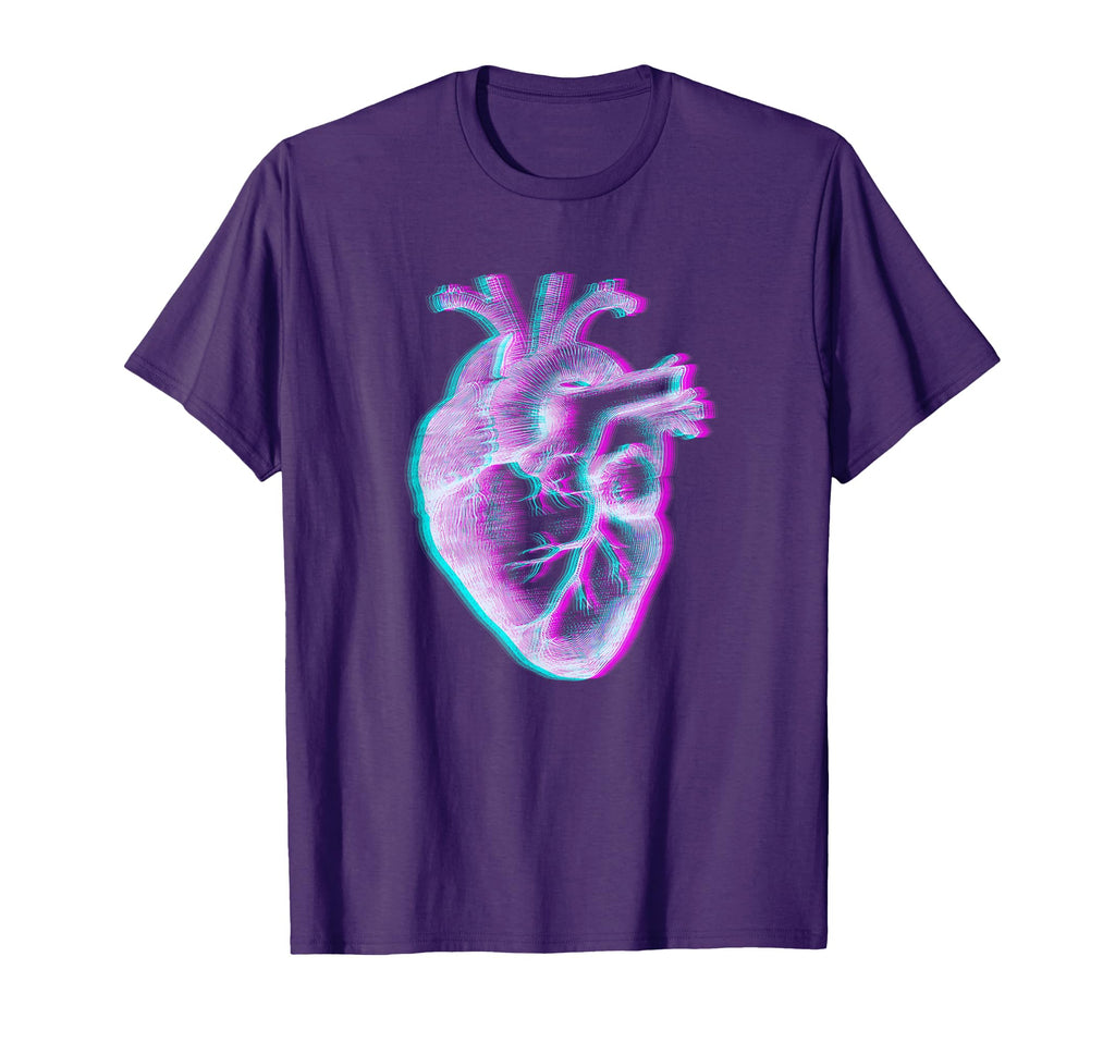 Anatomical Heart Vaporwave Aesthetic T-Shirt - Streetwear Style for Adults - T-Shirt, Sweatshirt, Hoodie