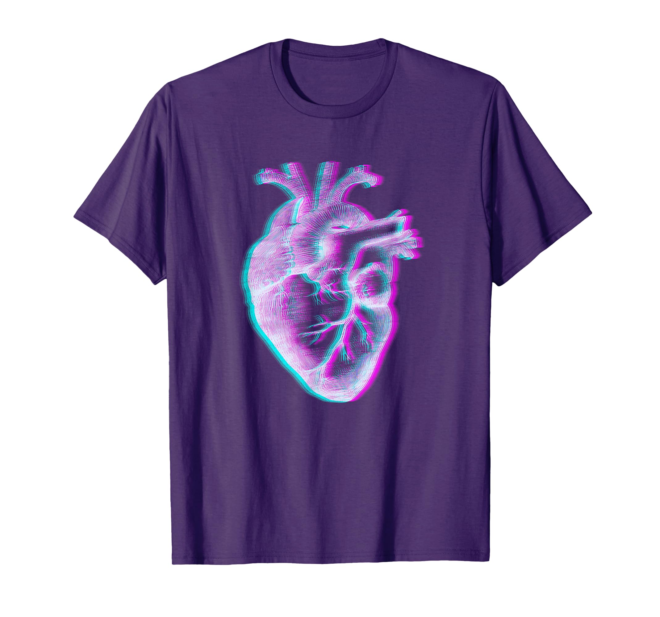 Anatomical Heart Vaporwave Aesthetic T-Shirt - Streetwear Style for Adults - T-Shirt, Sweatshirt, Hoodie