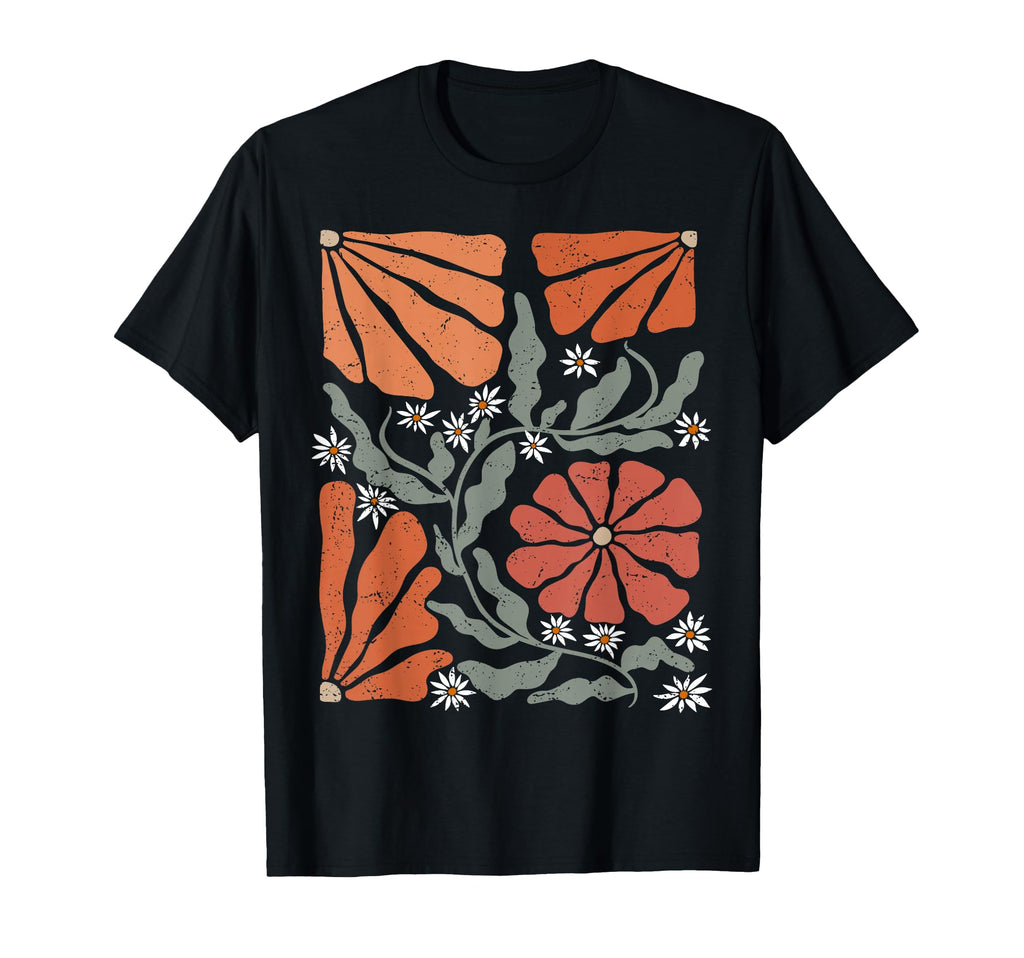 Floral Boho Matisse Daisy Flower T-Shirt - Streetwear Style Unisex - T-Shirt, Sweatshirt, Hoodie