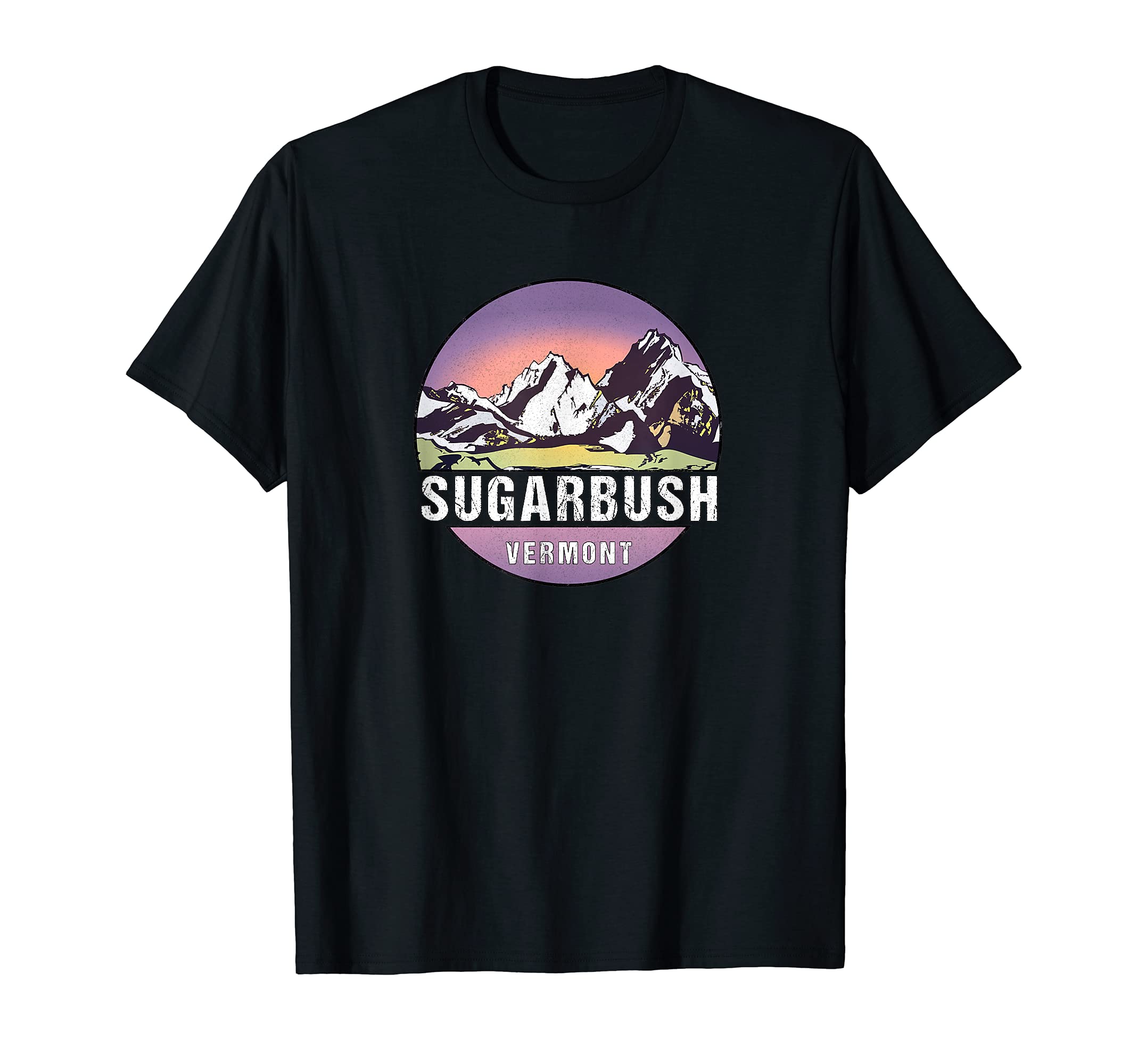 Sugarbush Vermont Distressed T-Shirt - Custom Art Print Unisex - T-Shirt, Sweatshirt, Hoodie