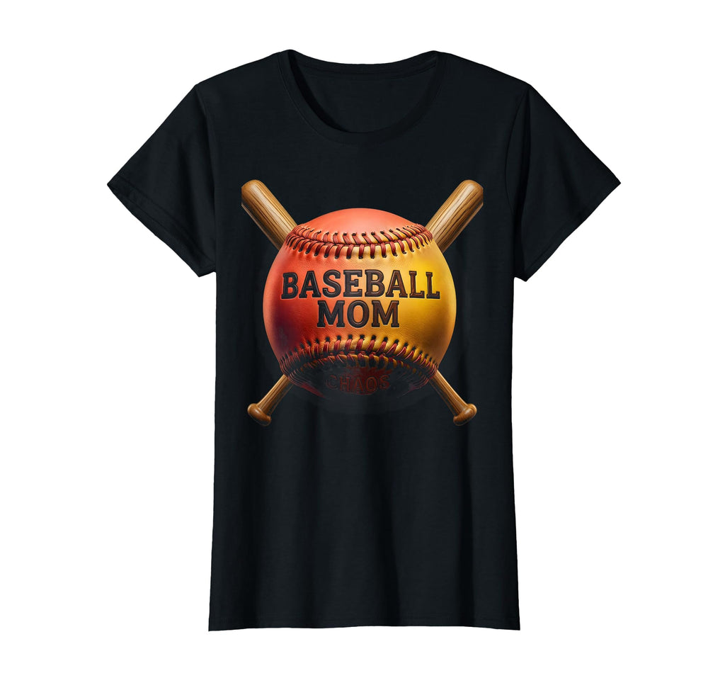 Baseball Mama Chaos Funny Sports Mom T-Shirt - Aesthetic Graphic Unisex - T-Shirt, Sweatshirt, Hoodie