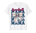 Baseball Coquette Bow Baseball T-Shirt - Casual Everyday Wear for Adults - T-Shirt, Sweatshirt, Hoodie