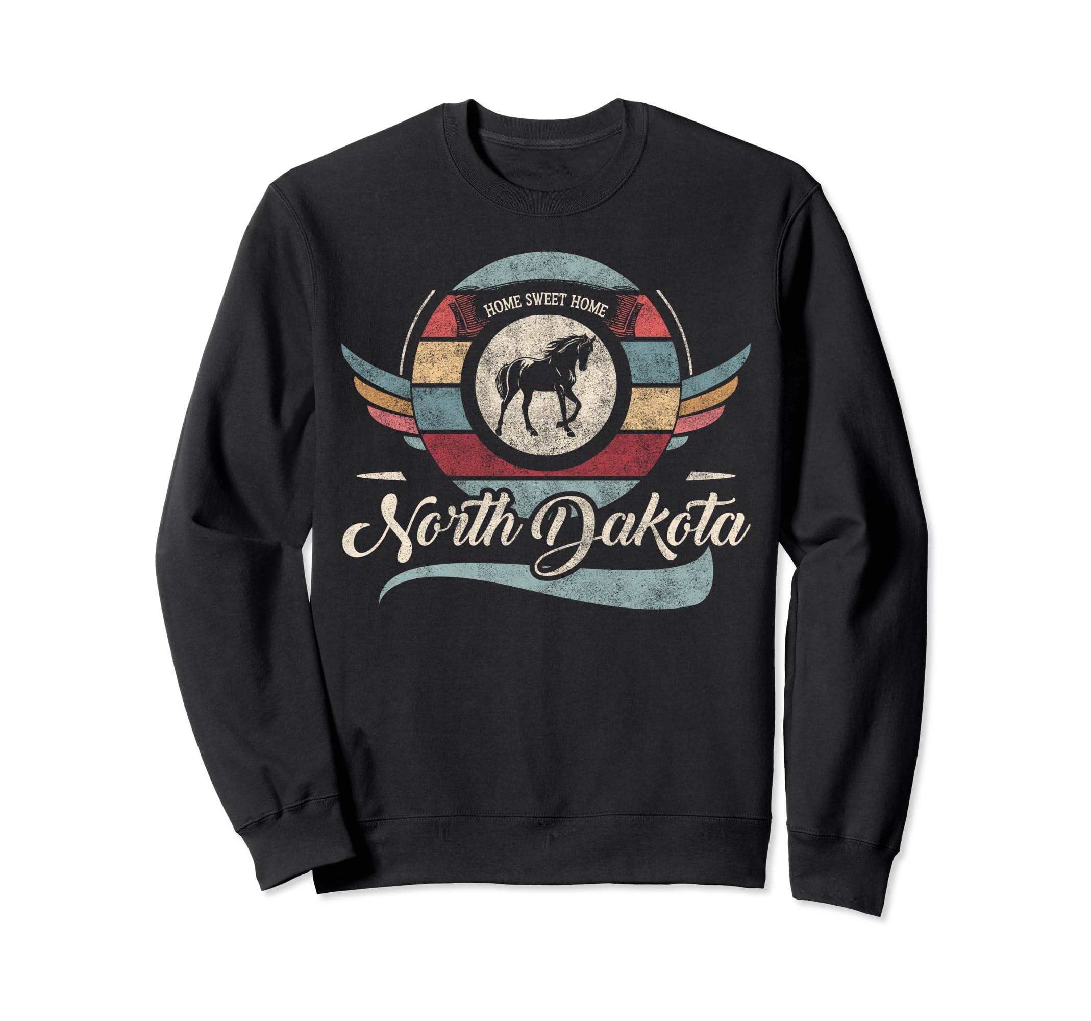 North Dakota State Animal Horse Sweet Sweatshirt - Minimalist Print Unisex - T-Shirt, Sweatshirt, Hoodie