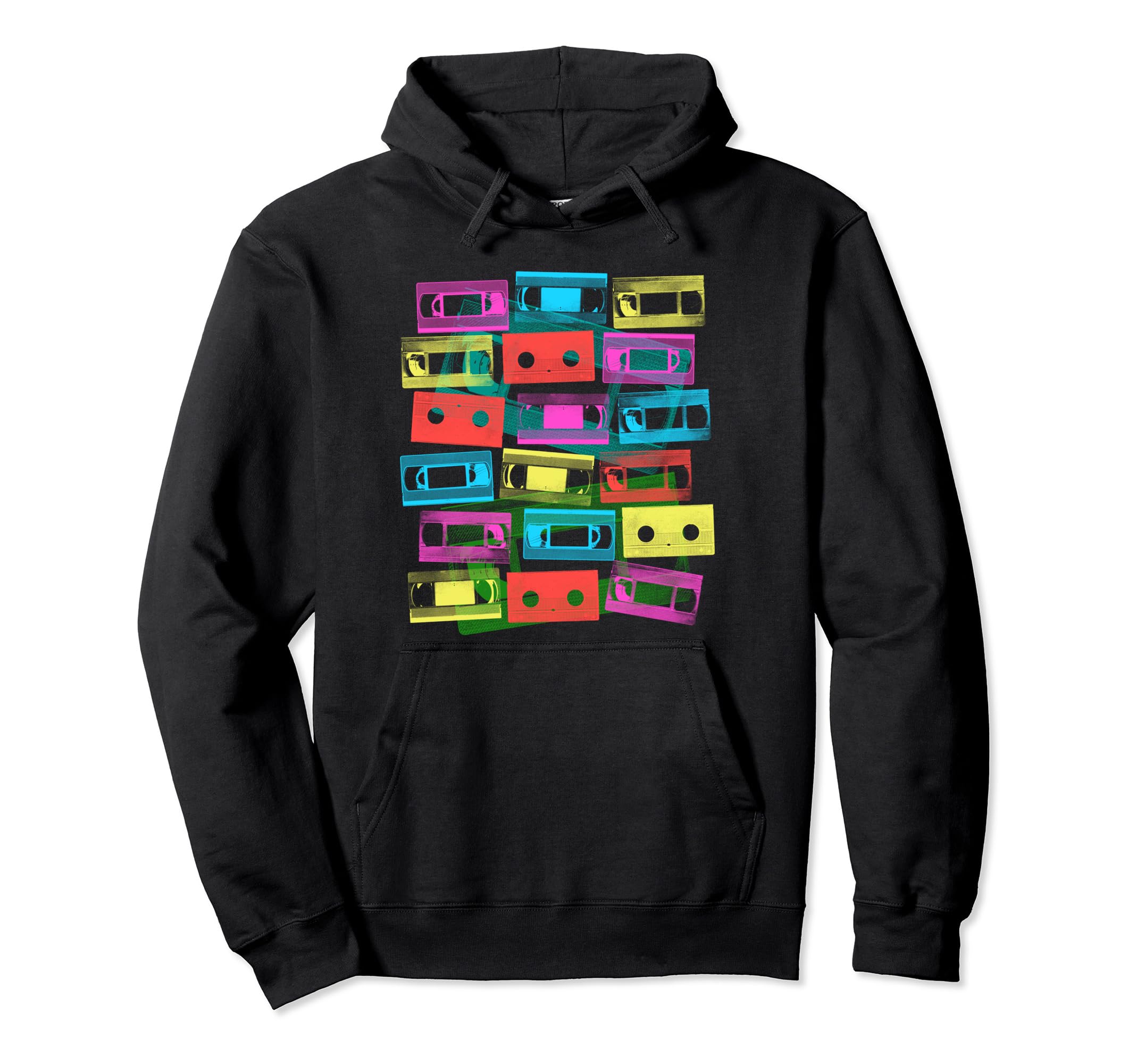 Vhs Cassette Tapes 1980S Movies Vcr Hoodie - Aesthetic Graphic for Adults - T-Shirt, Sweatshirt, Hoodie