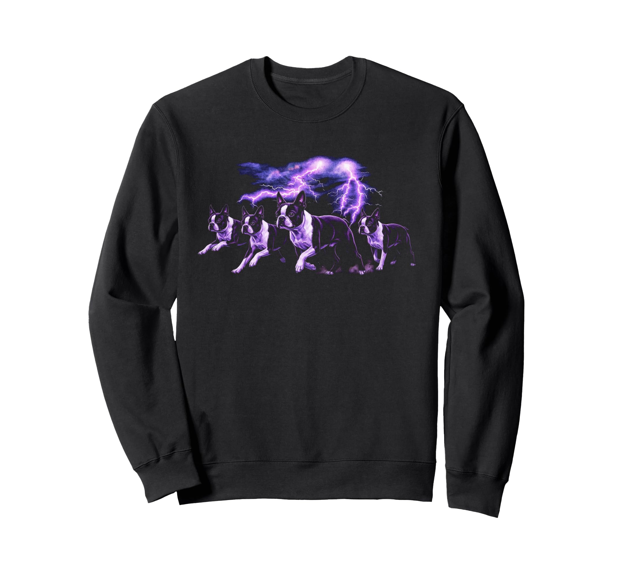 Boston Terrier 90S Dog Lovers Sweatshirt - Novelty Apparel for Adults - T-Shirt, Sweatshirt, Hoodie