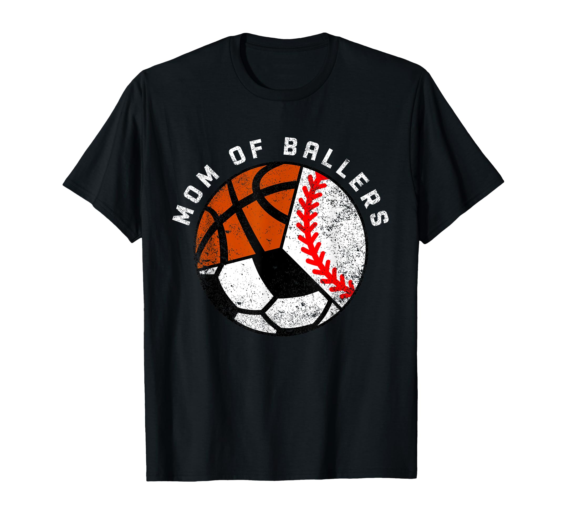 Mom Ballers Funny Baseball Soccer T-Shirt - Novelty Apparel for Adults - T-Shirt, Sweatshirt, Hoodie