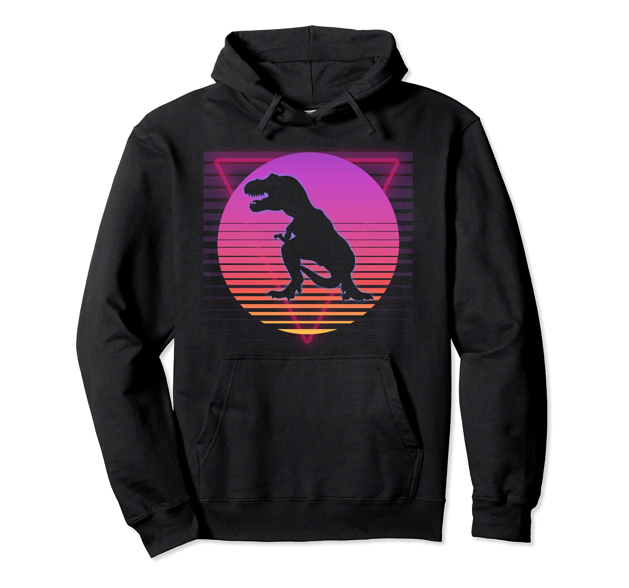T Rex Dinosaur Vaporwave 70S 80S 90S Hoodie - Streetwear Style Men Women - T-Shirt, Sweatshirt, Hoodie