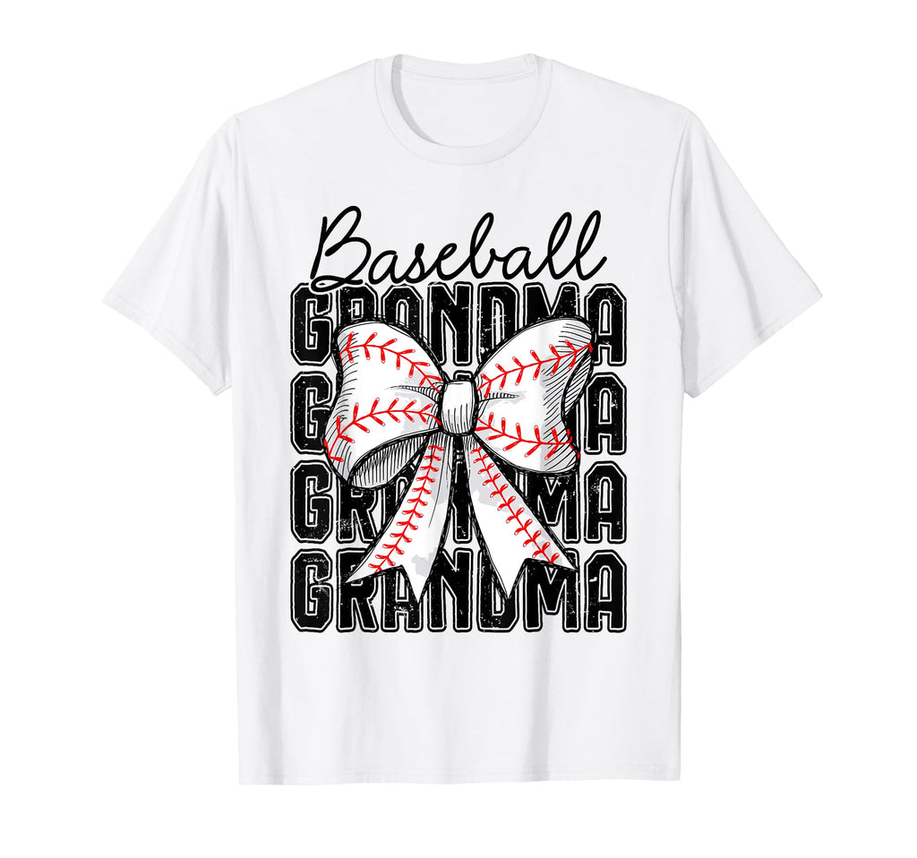 Baseball Grandma Coquette Bow Baseball T-Shirt - Trendy Graphic Men Women - T-Shirt, Sweatshirt, Hoodie