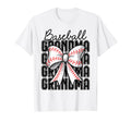 Baseball Grandma Coquette Bow Baseball T-Shirt - Trendy Graphic Men Women - T-Shirt, Sweatshirt, Hoodie