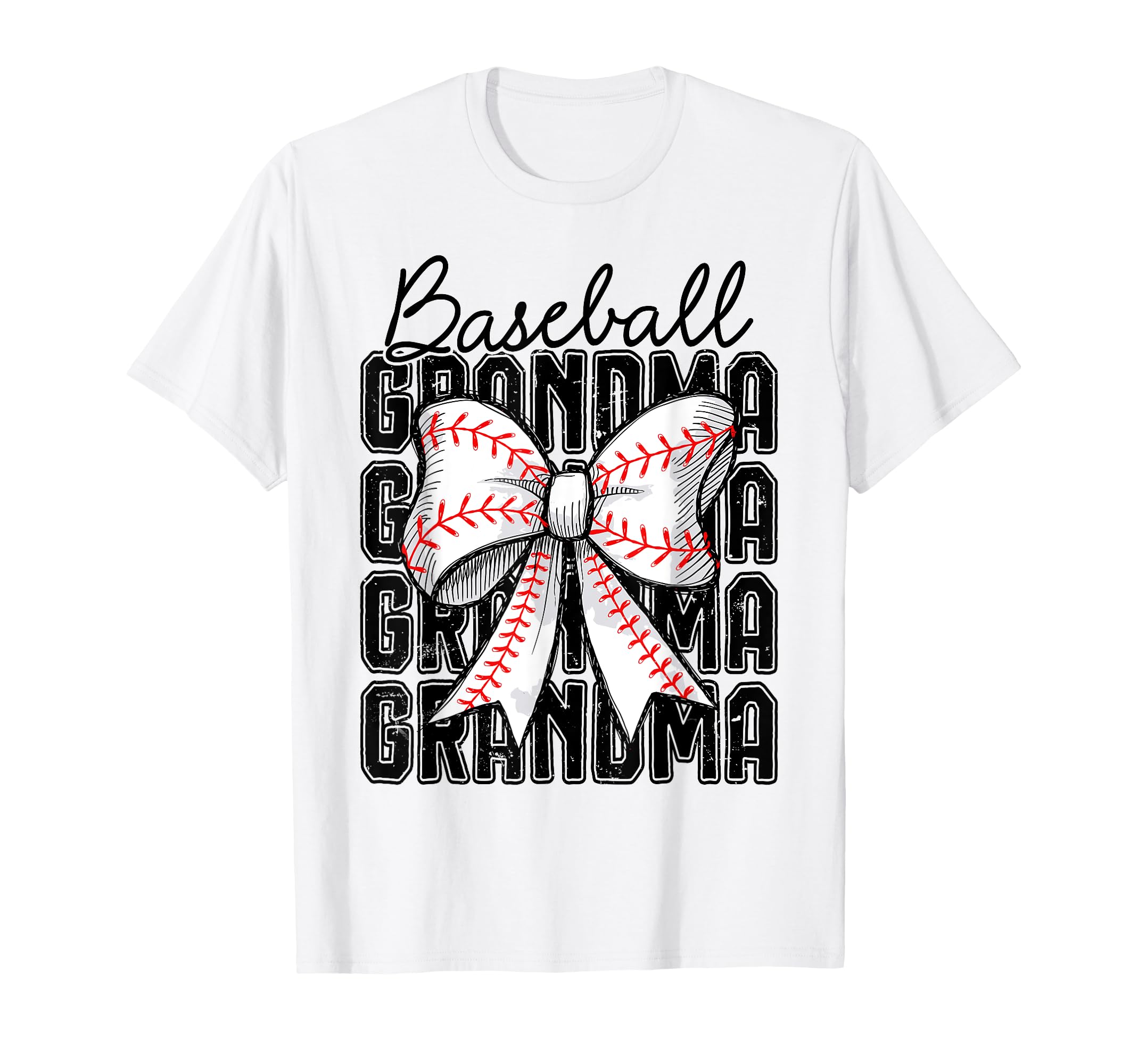 Baseball Grandma Coquette Bow Baseball T-Shirt - Trendy Graphic Men Women - T-Shirt, Sweatshirt, Hoodie