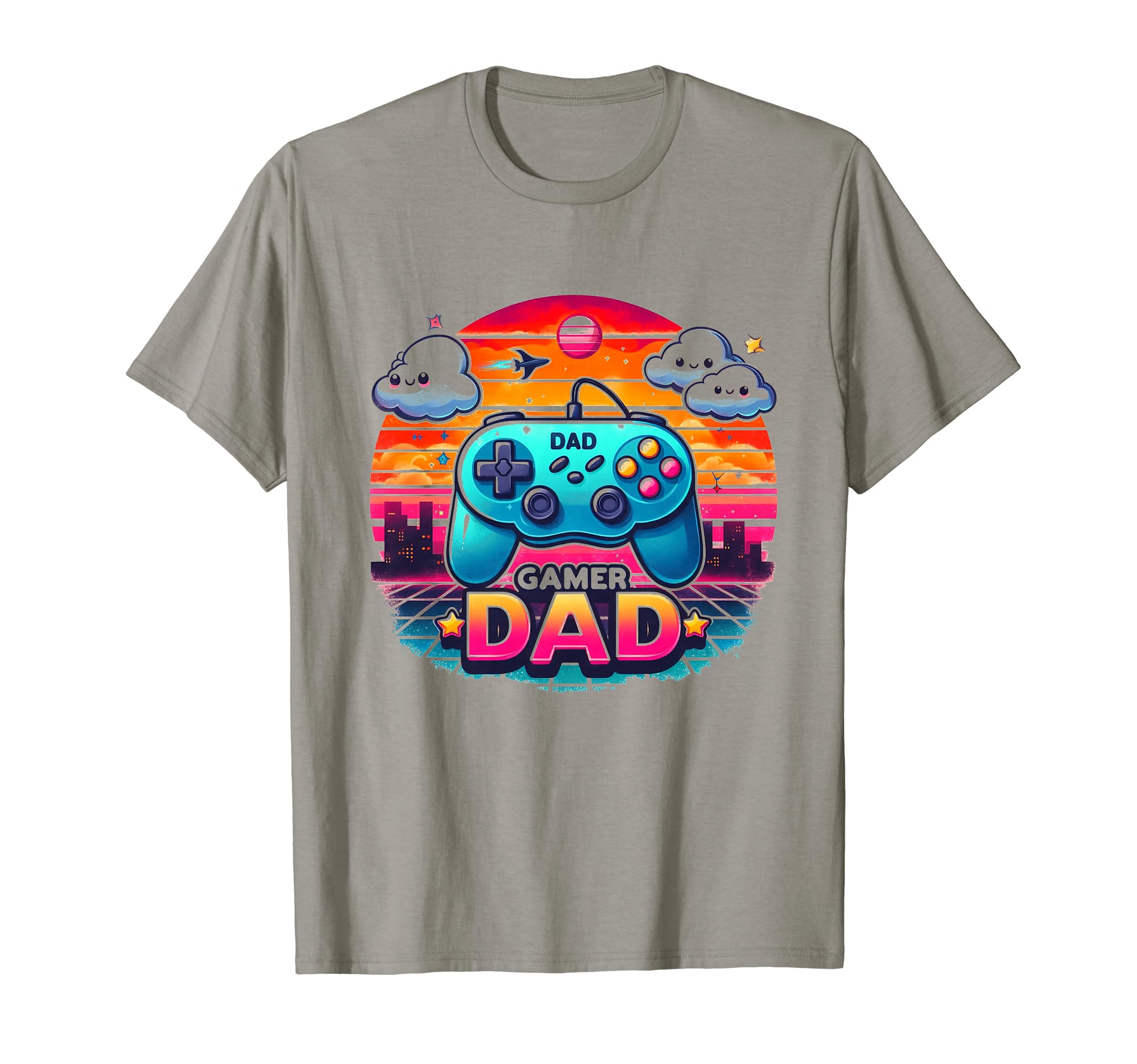 Gamer Dad Game Controller Gaming Video T-Shirt - Unique Graphic Unisex - T-Shirt, Sweatshirt, Hoodie