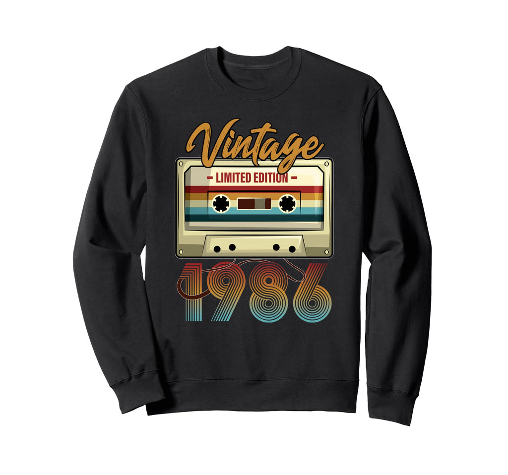 1986 40Th Birthday Cassette Tape Sweatshirt - Custom Art Print for Adults - T-Shirt, Sweatshirt, Hoodie