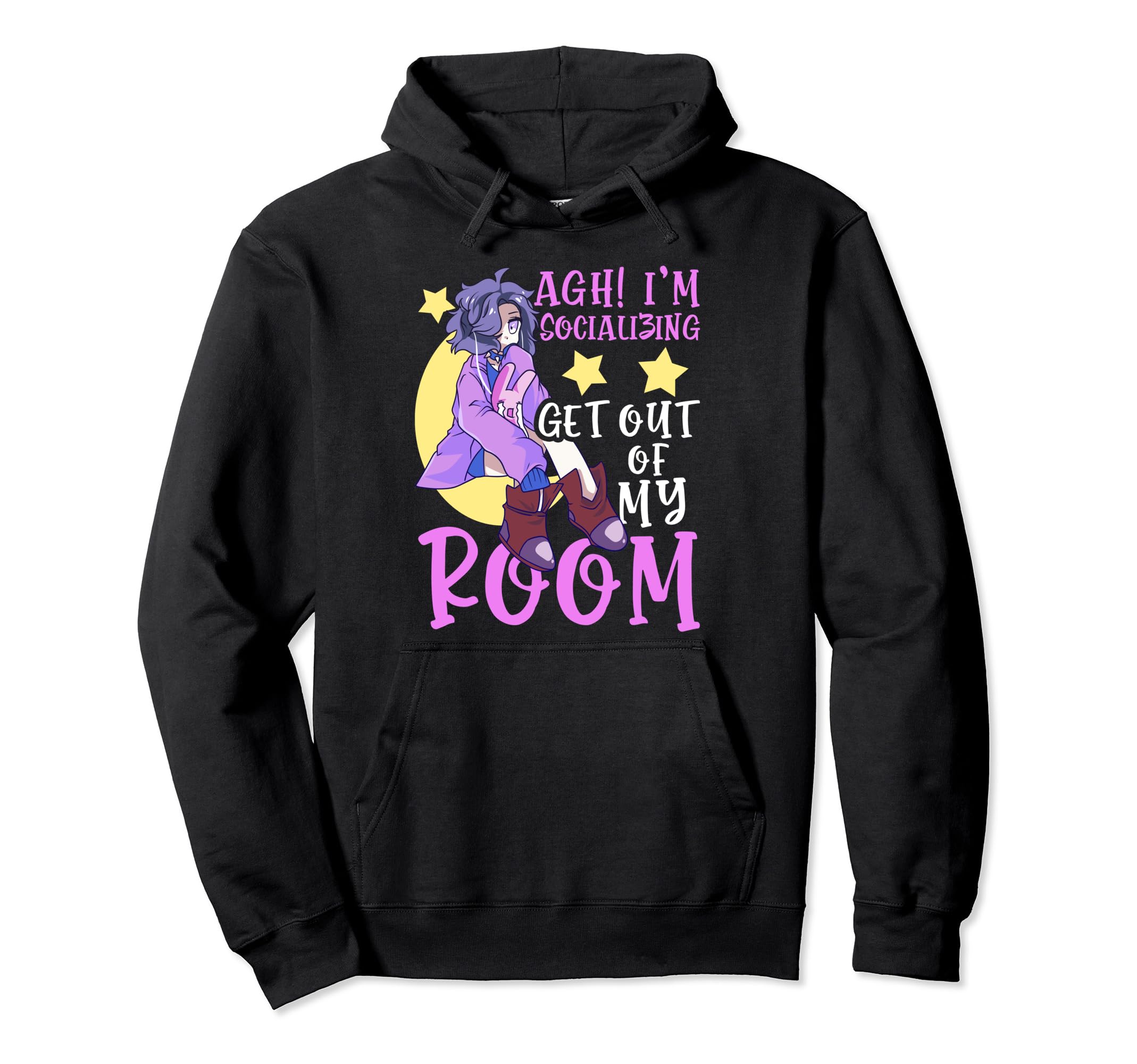 Kawaii Pastel Goth Menhera Anime Hoodie - Casual Everyday Wear for Adults - T-Shirt, Sweatshirt, Hoodie