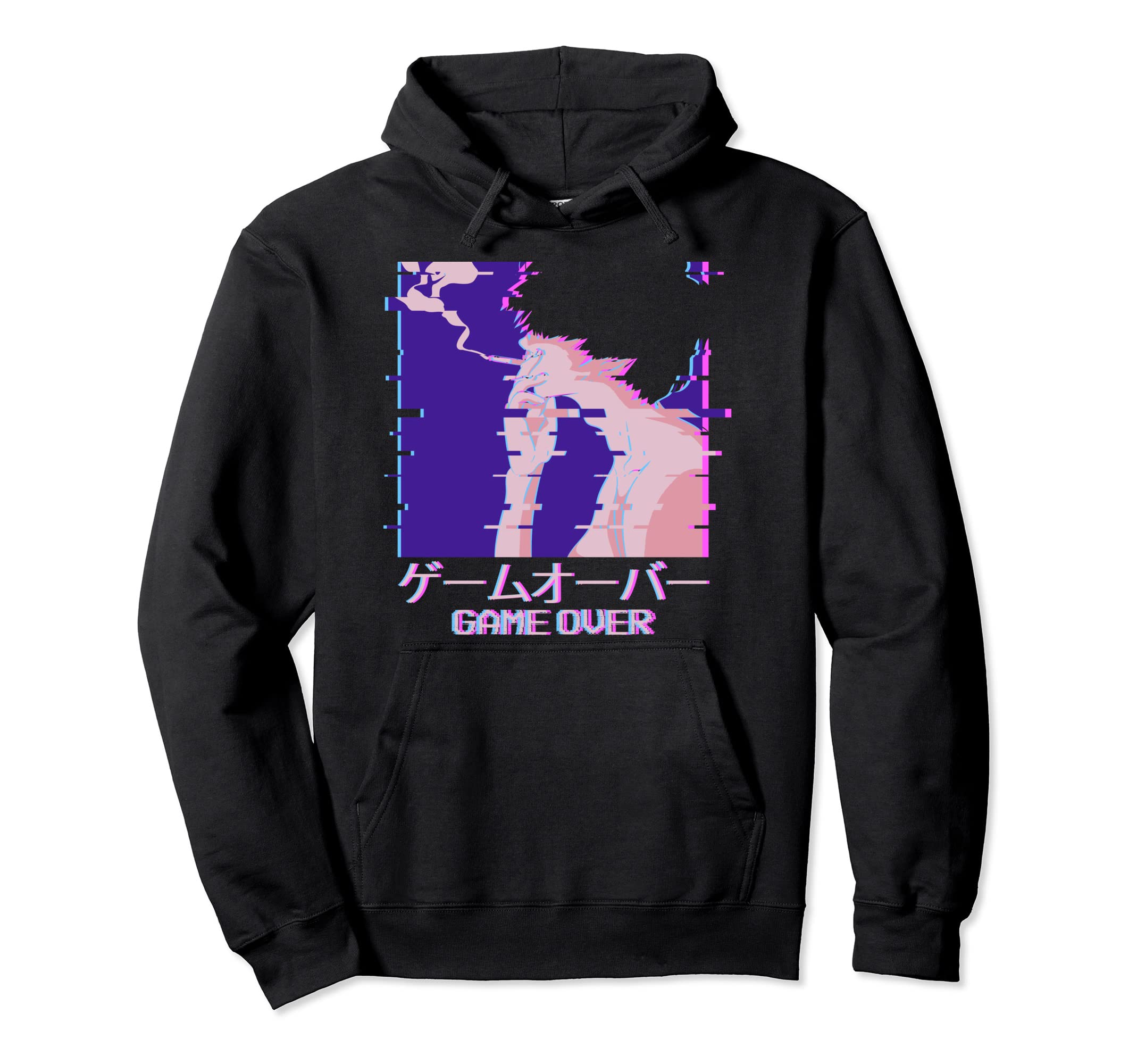 Japanese Vaporwave Smoking Sad Anime Game Hoodie - Minimalist Print Unisex - T-Shirt, Sweatshirt, Hoodie